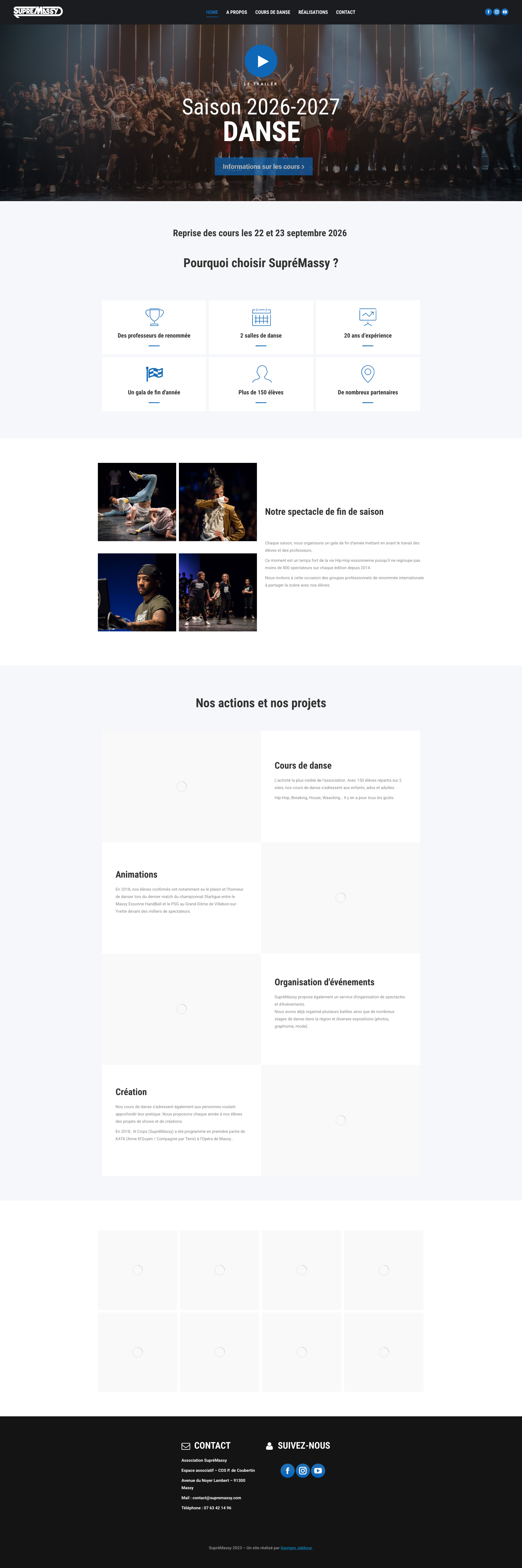 Aperçu du site