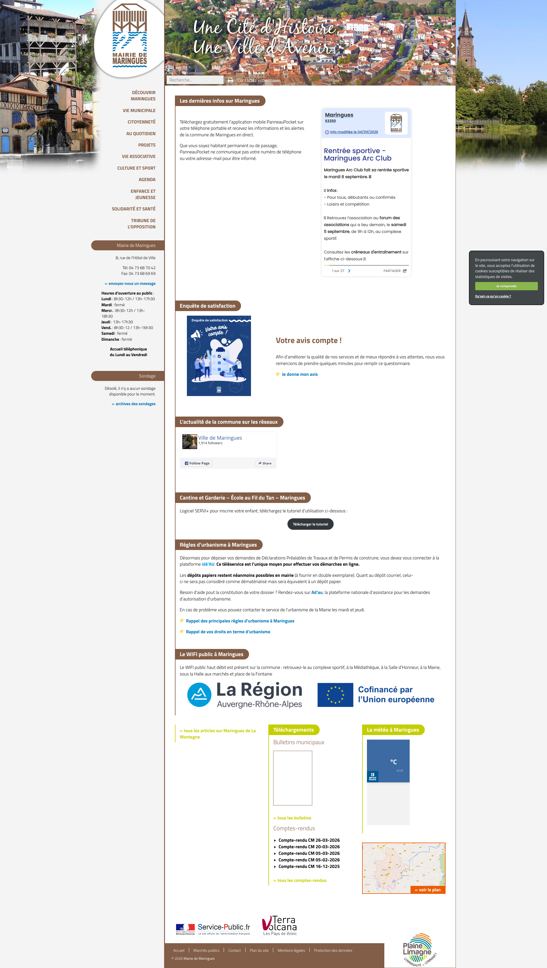Aperçu du site
