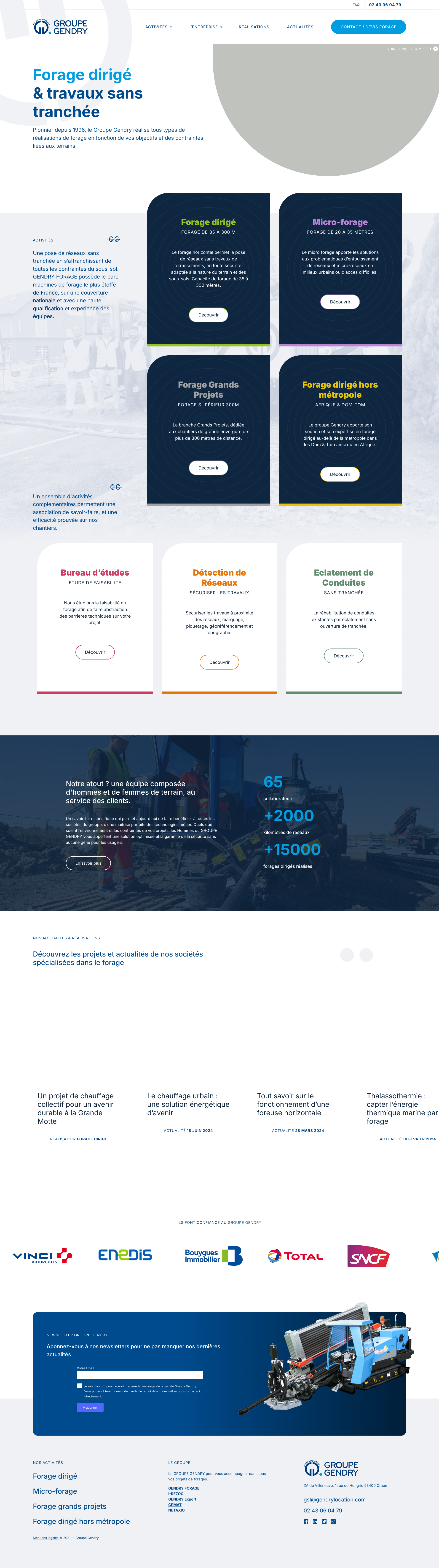 Aperçu du site