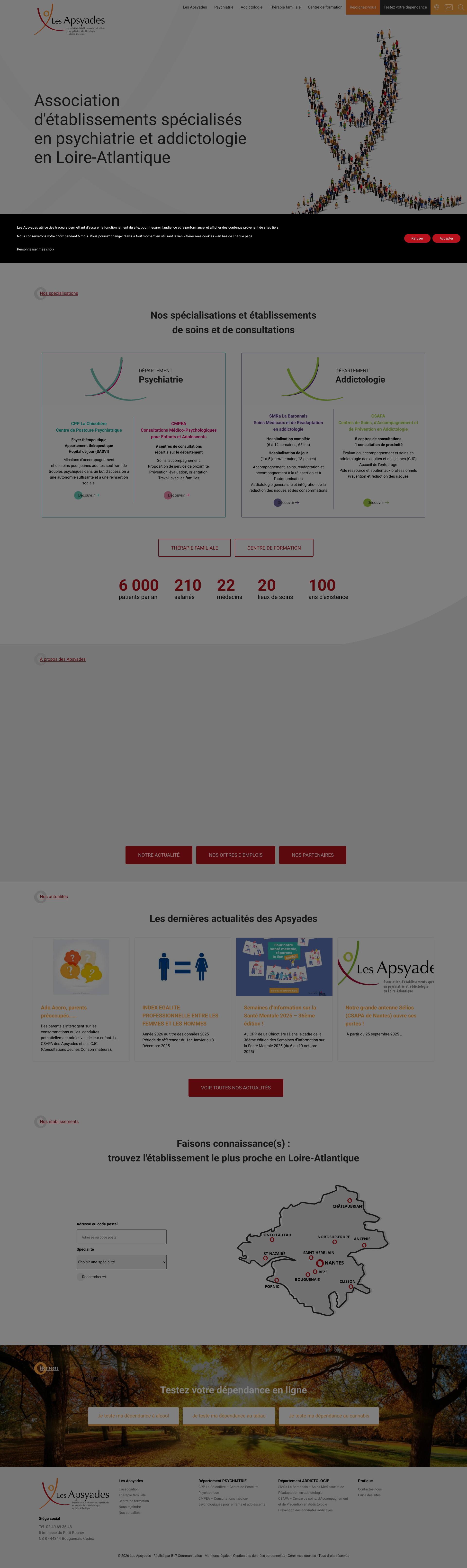Aperçu du site