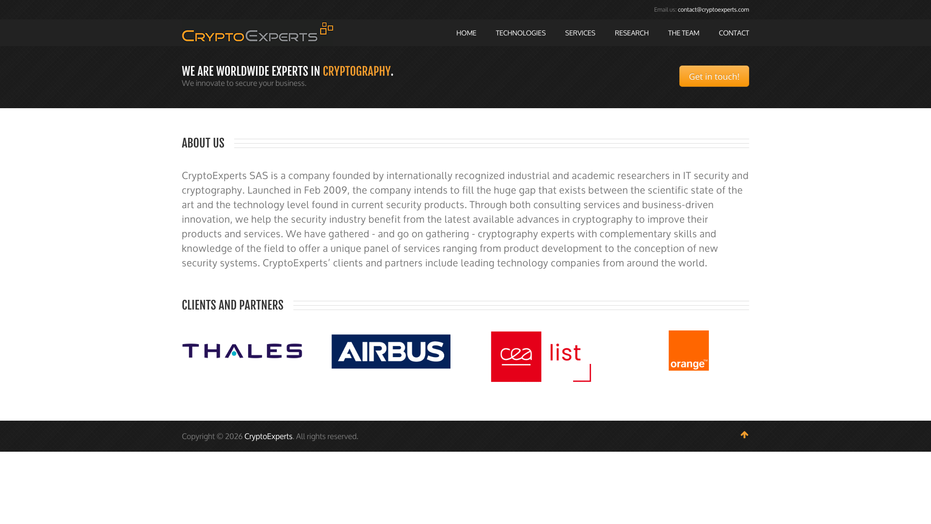 Aperçu du site