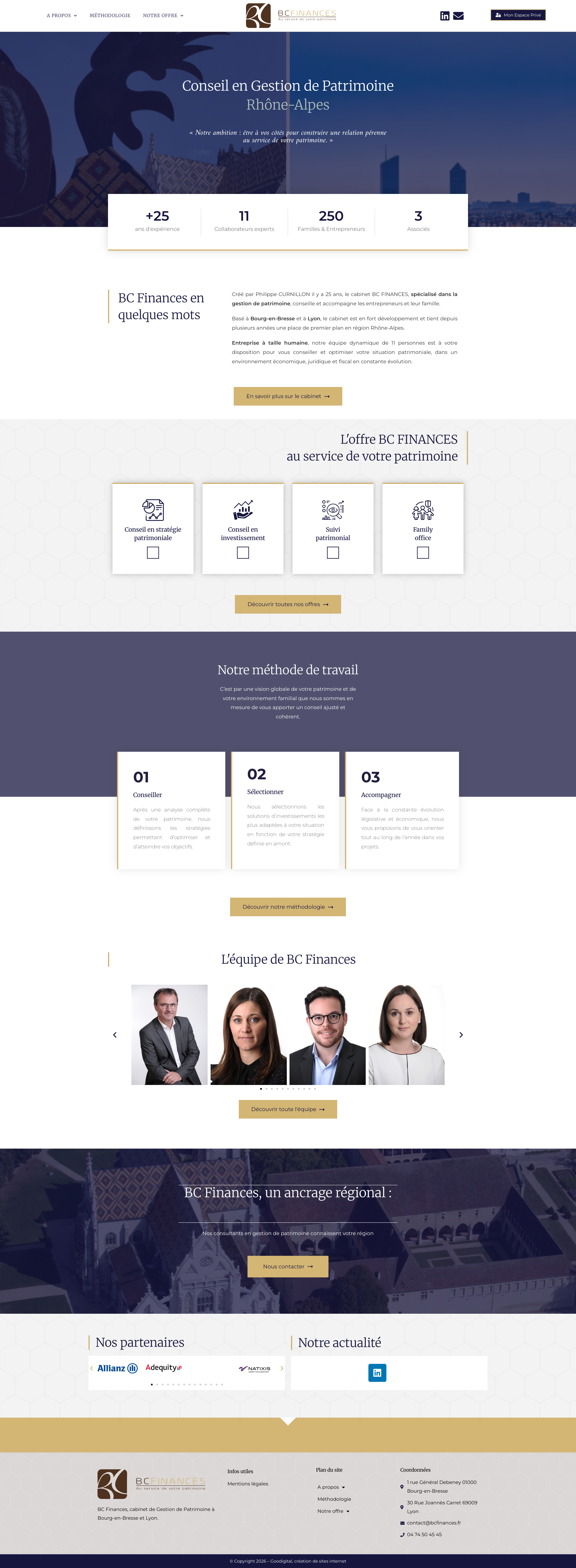 Aperçu du site