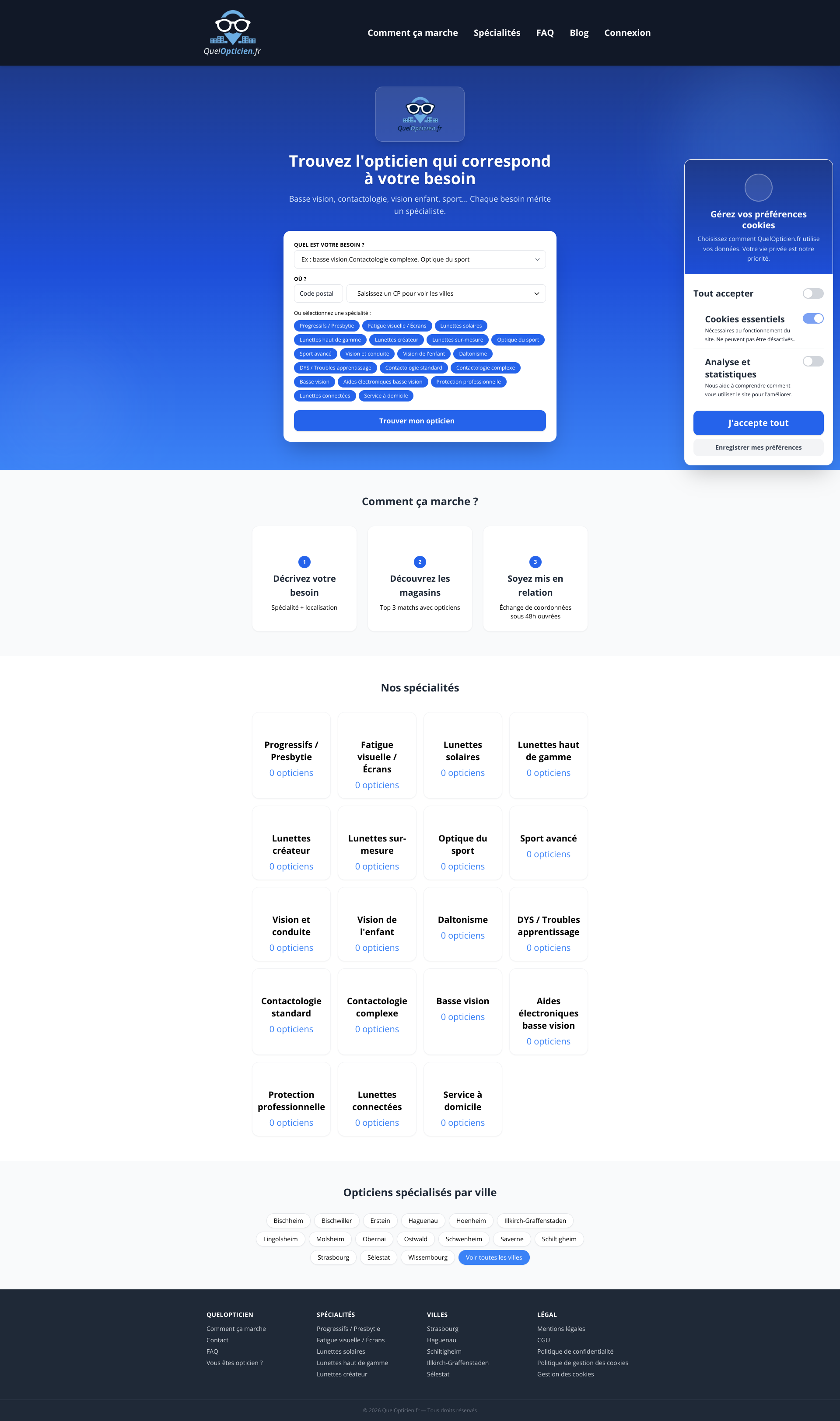 Aperçu du site