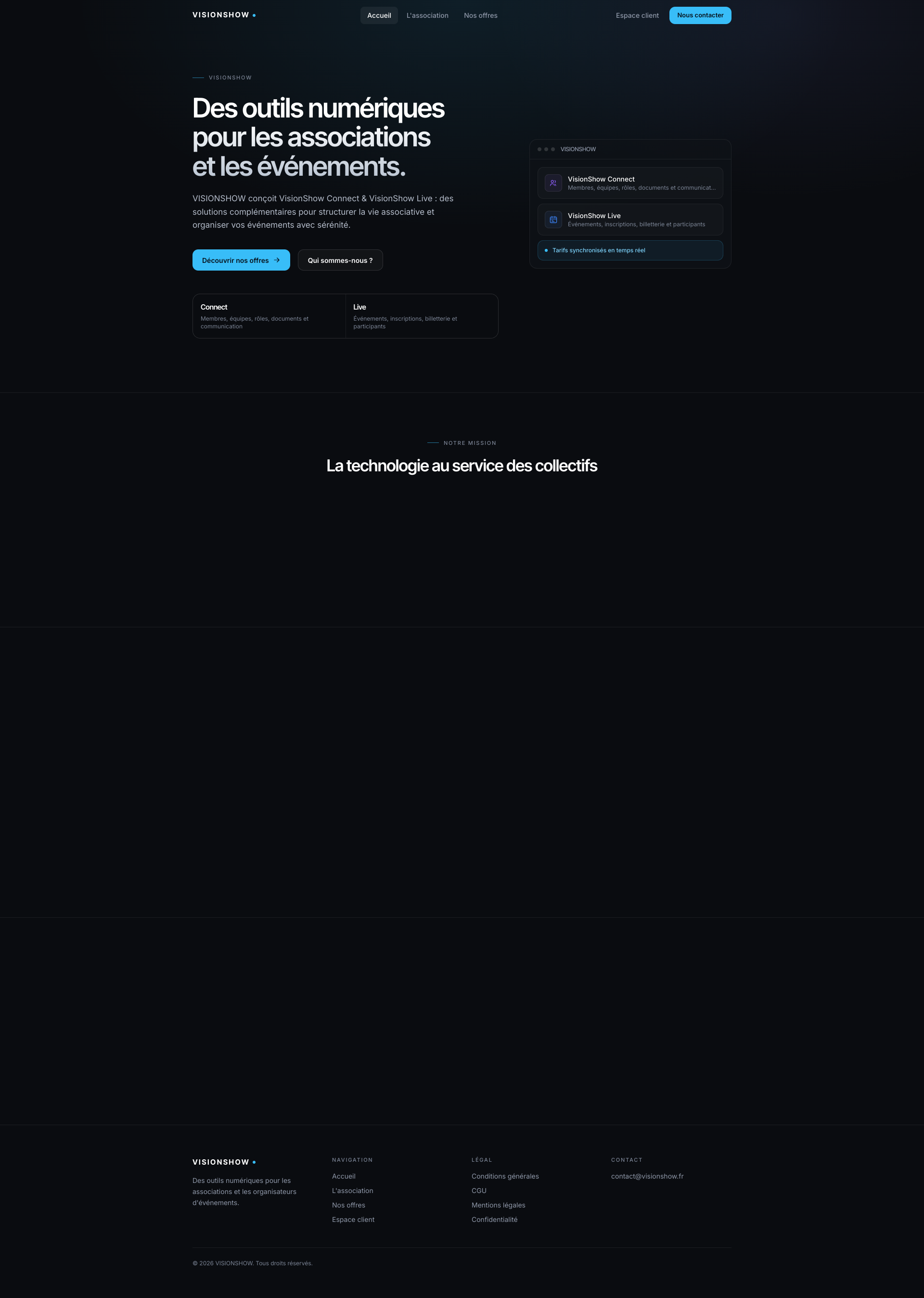 Aperçu du site