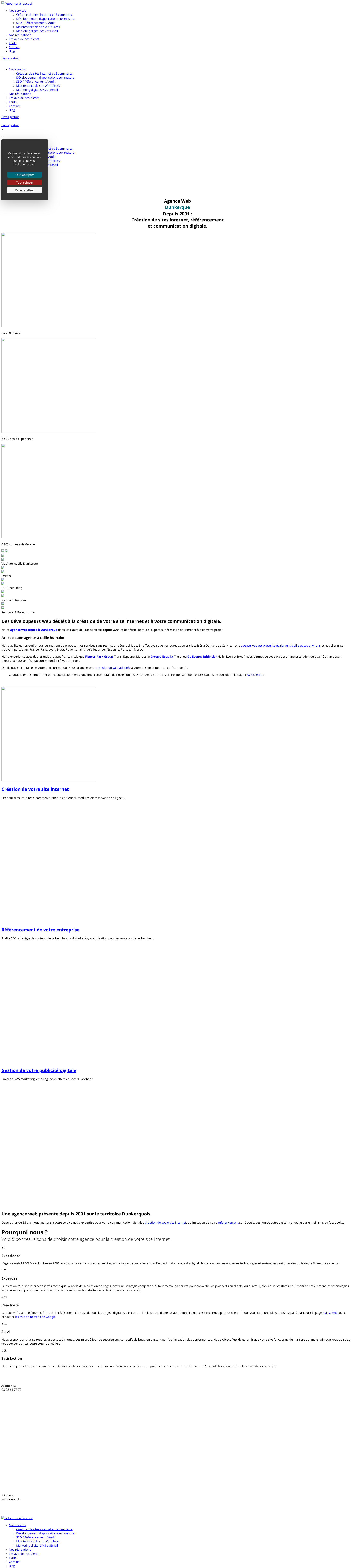 Aperçu du site