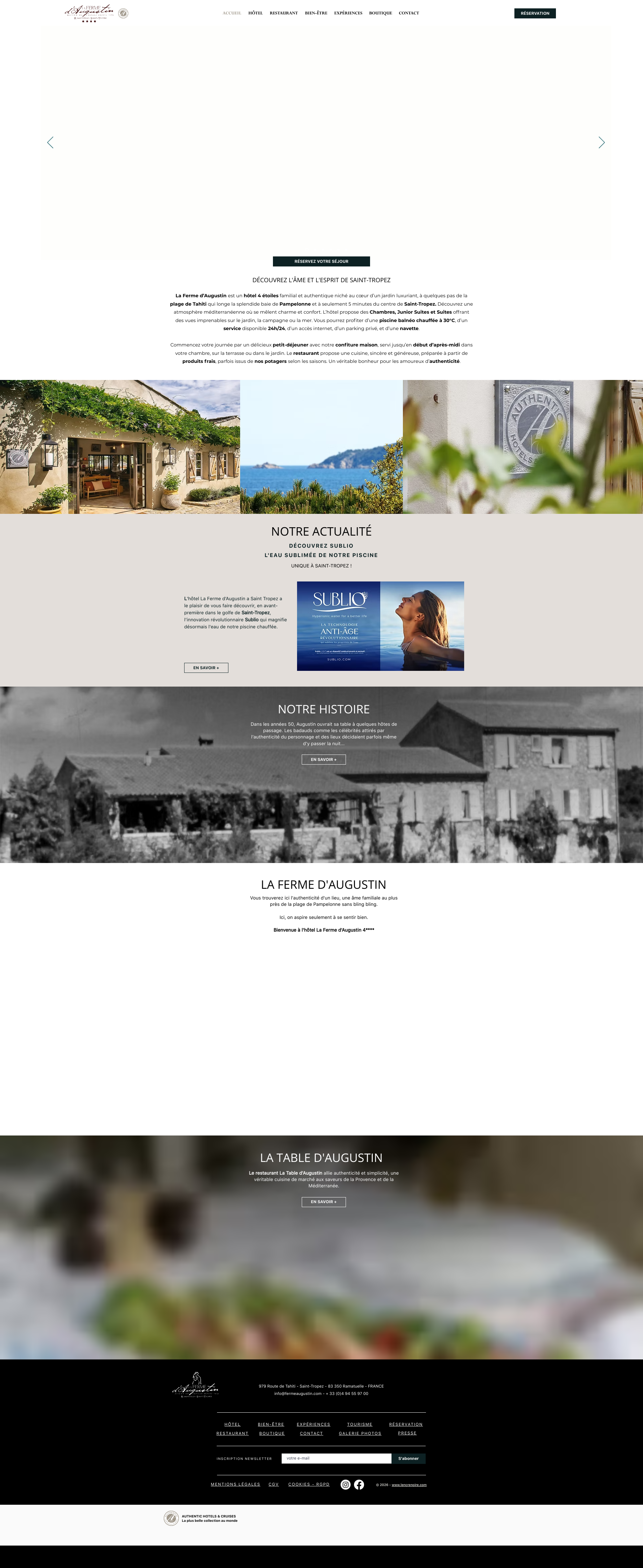Aperçu du site