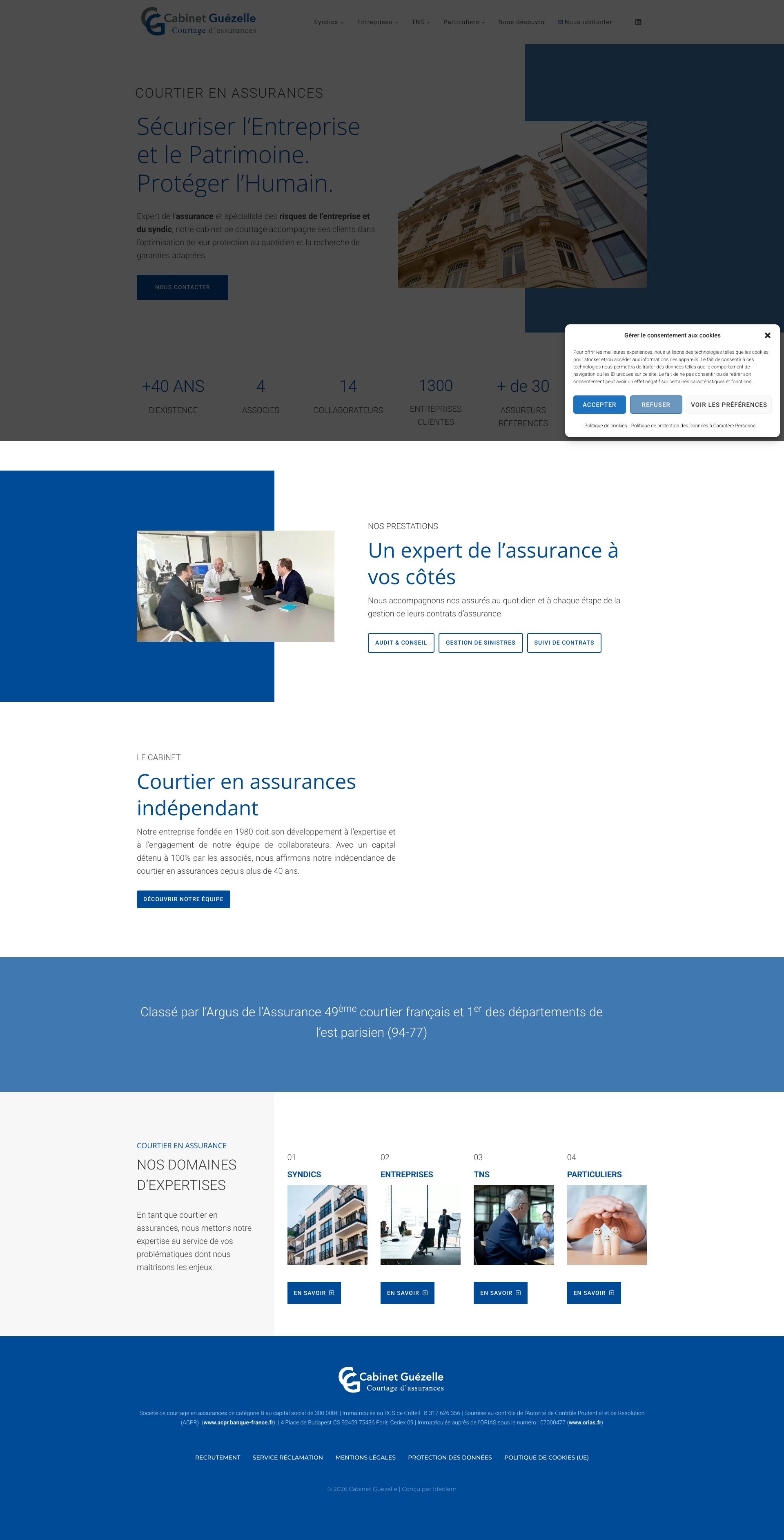 Aperçu du site