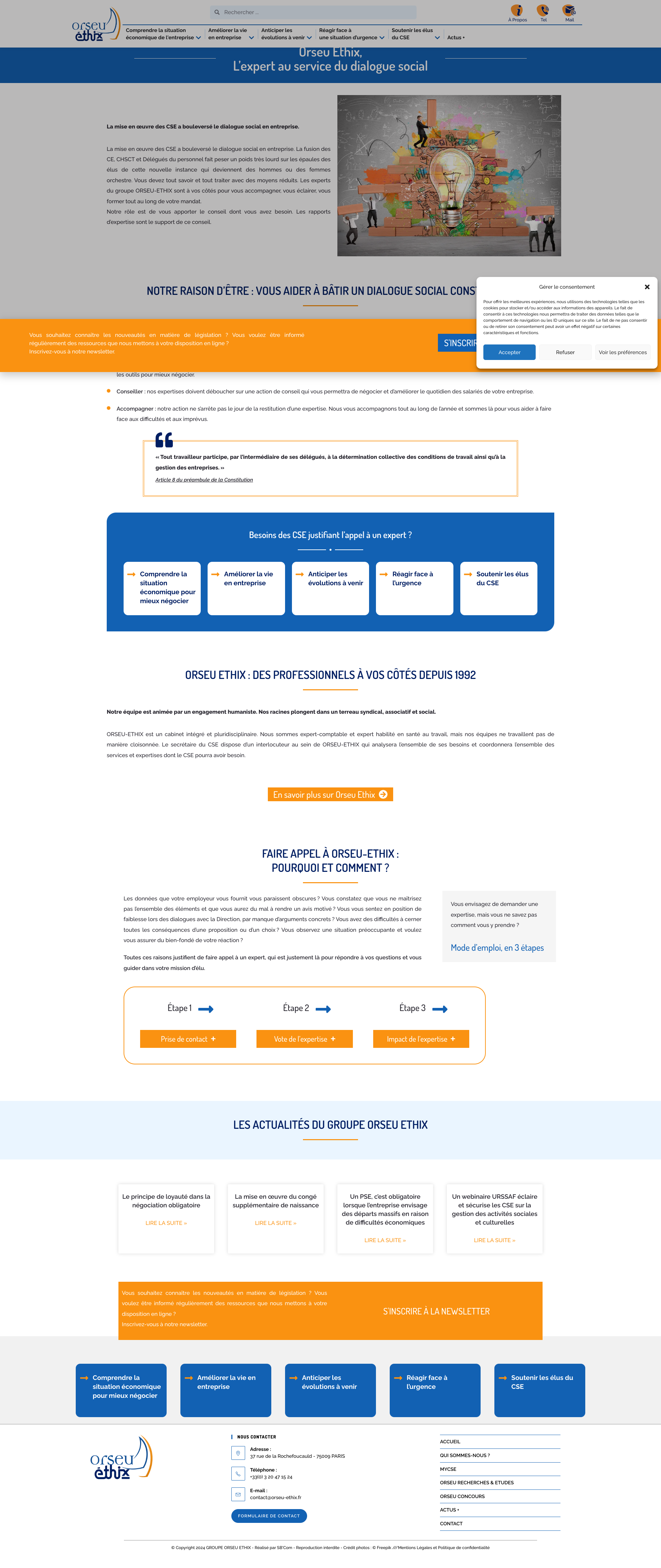 Aperçu du site