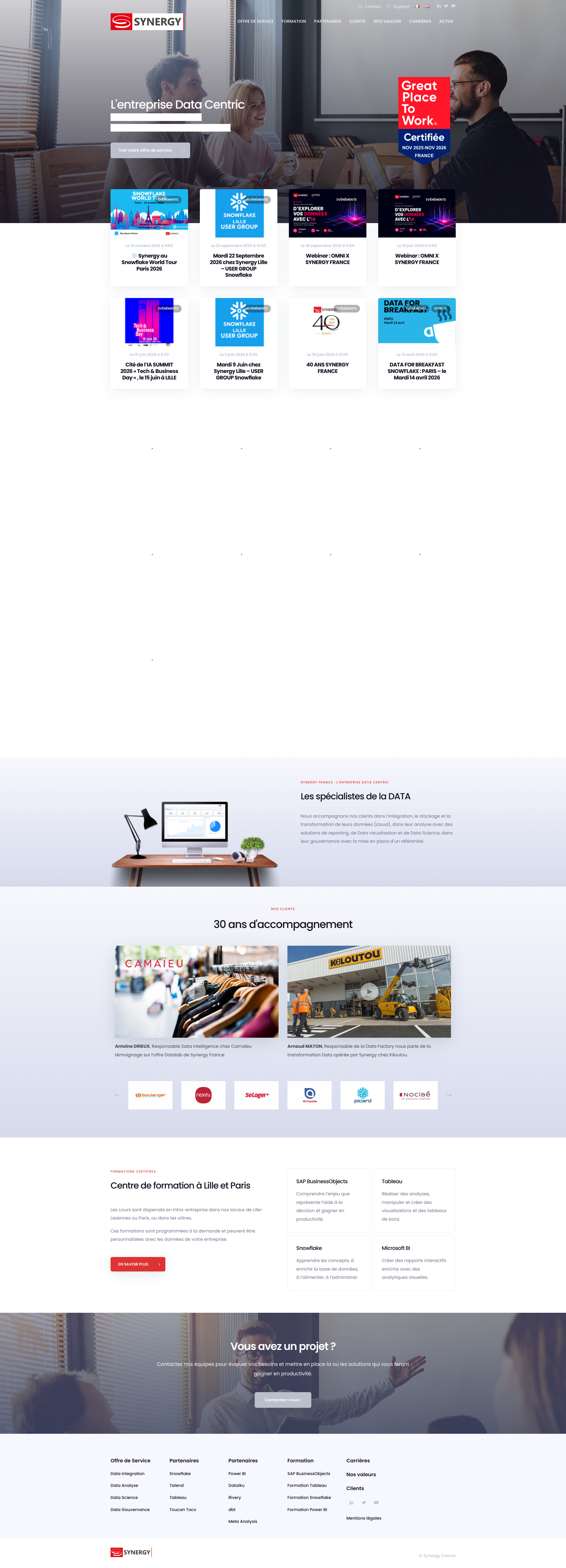 Aperçu du site