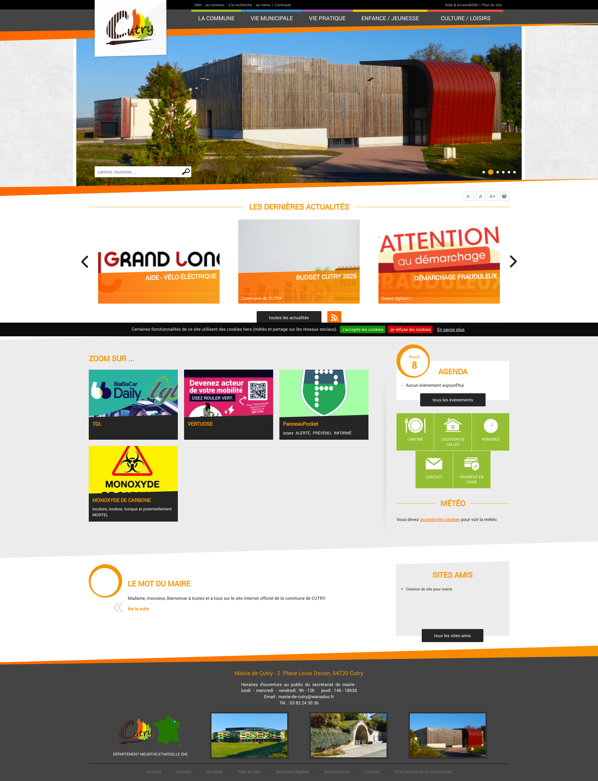 Aperçu du site
