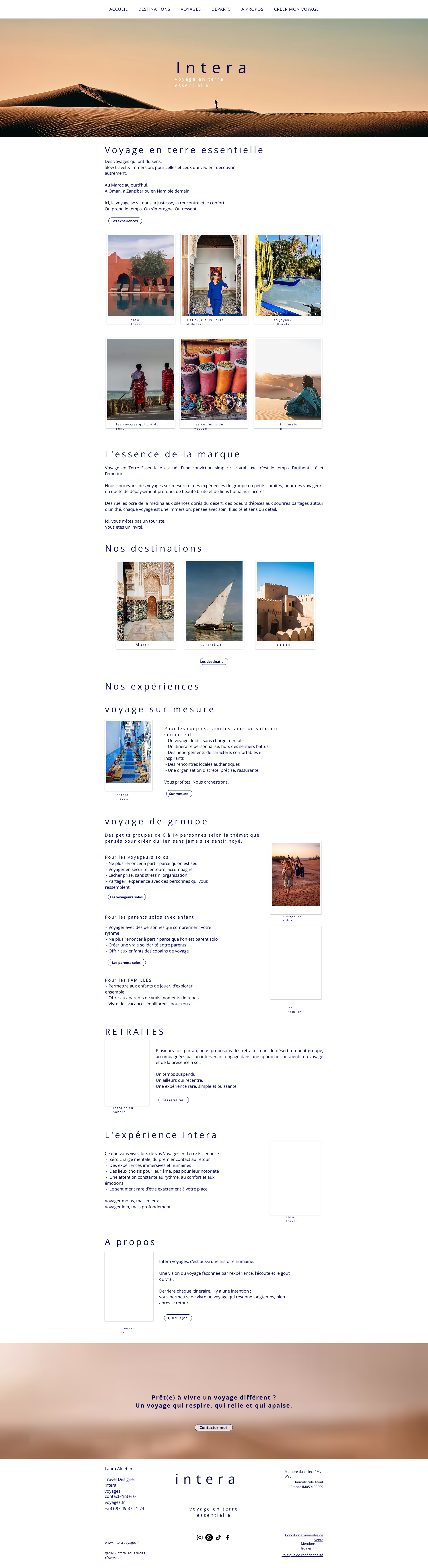 Aperçu du site