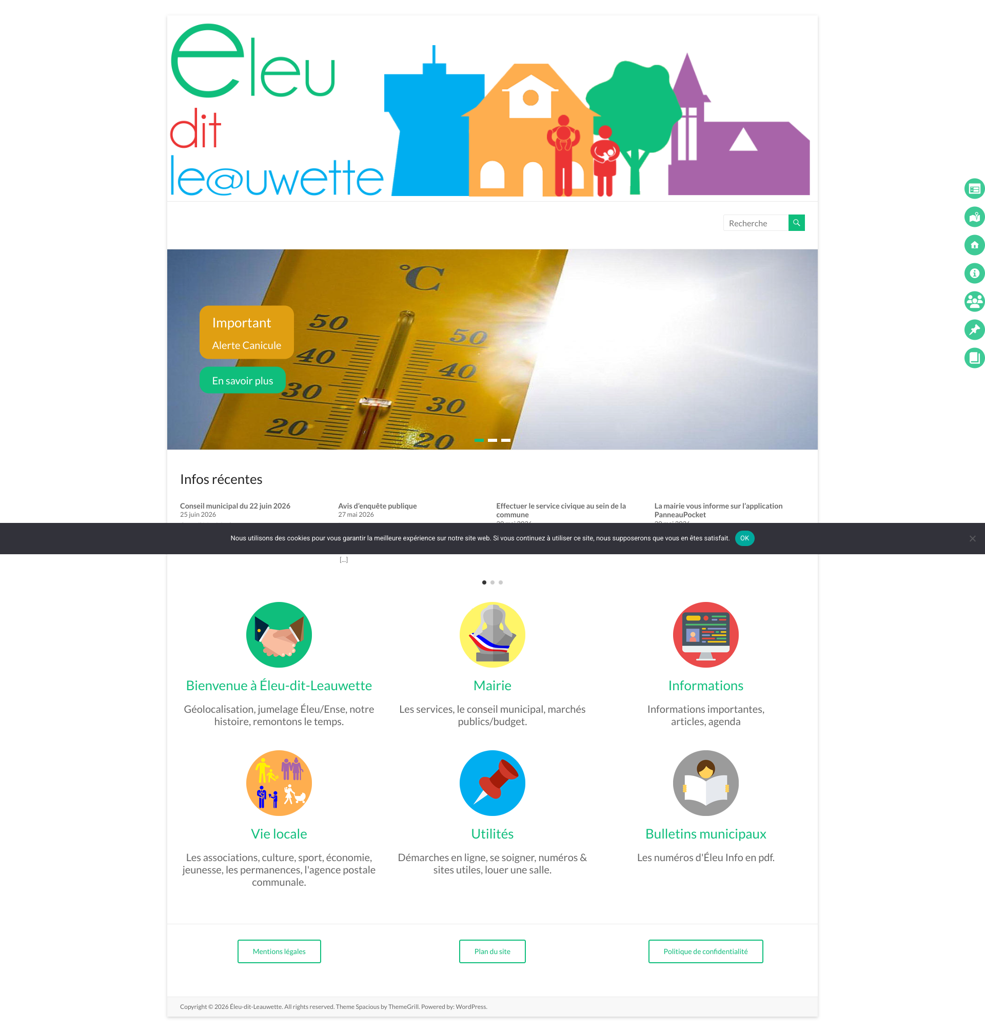 Aperçu du site