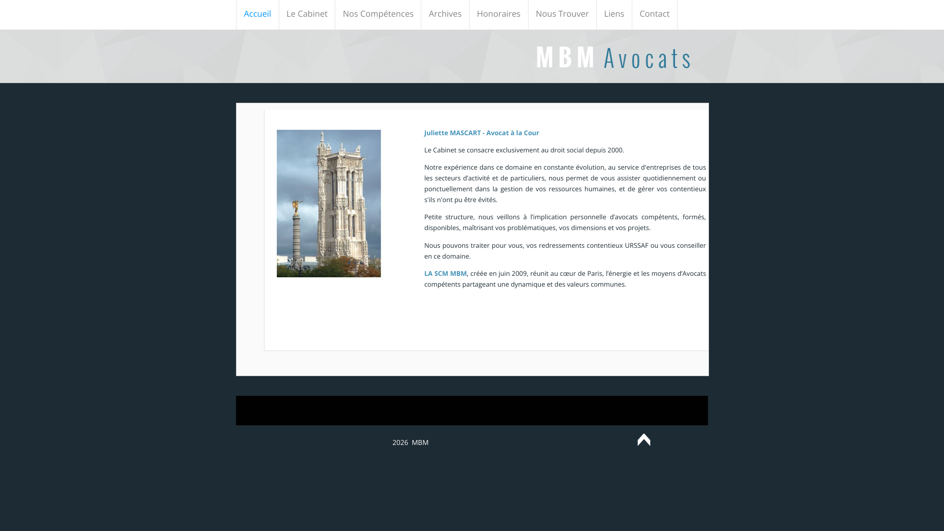 Aperçu du site