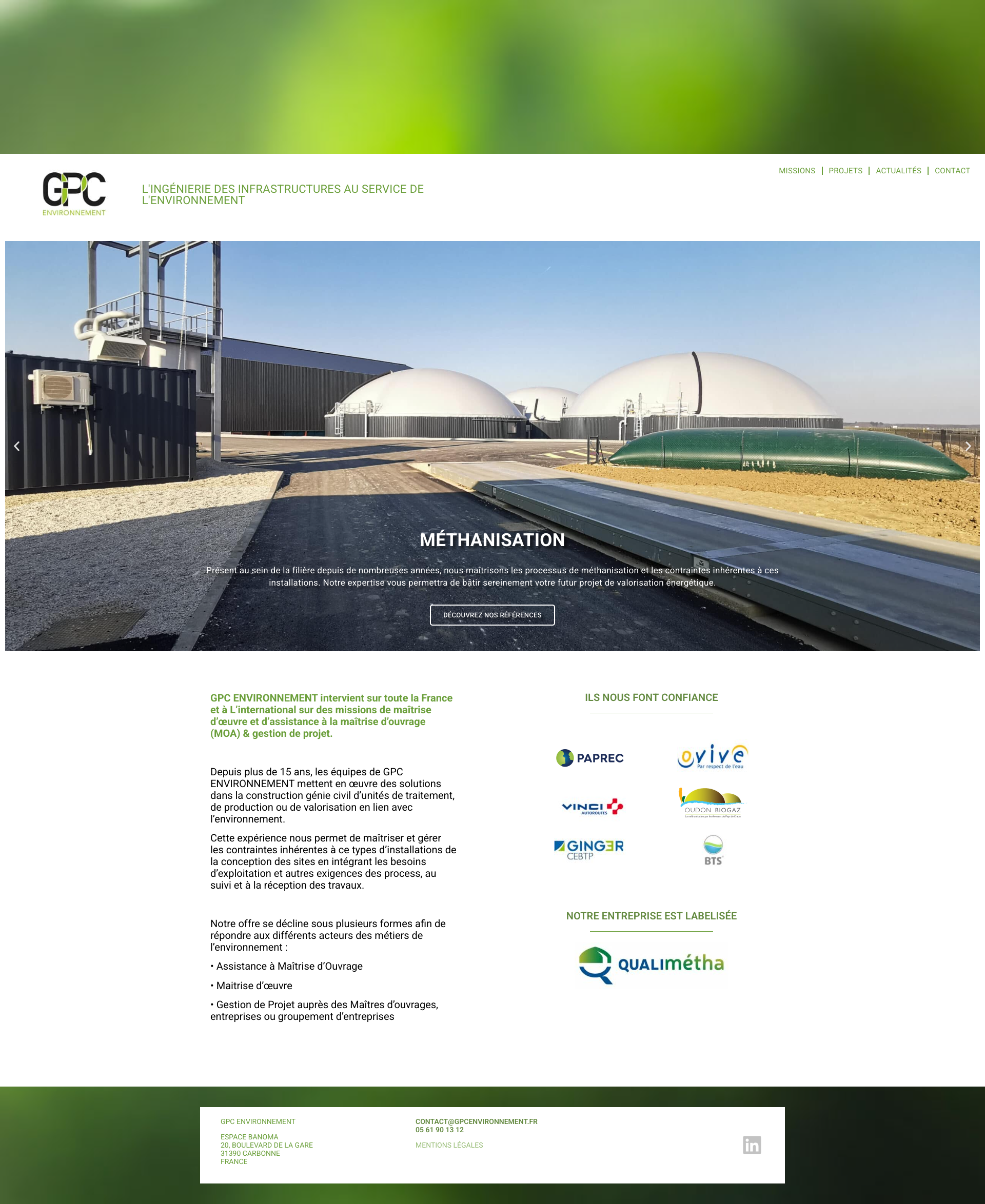 Aperçu du site