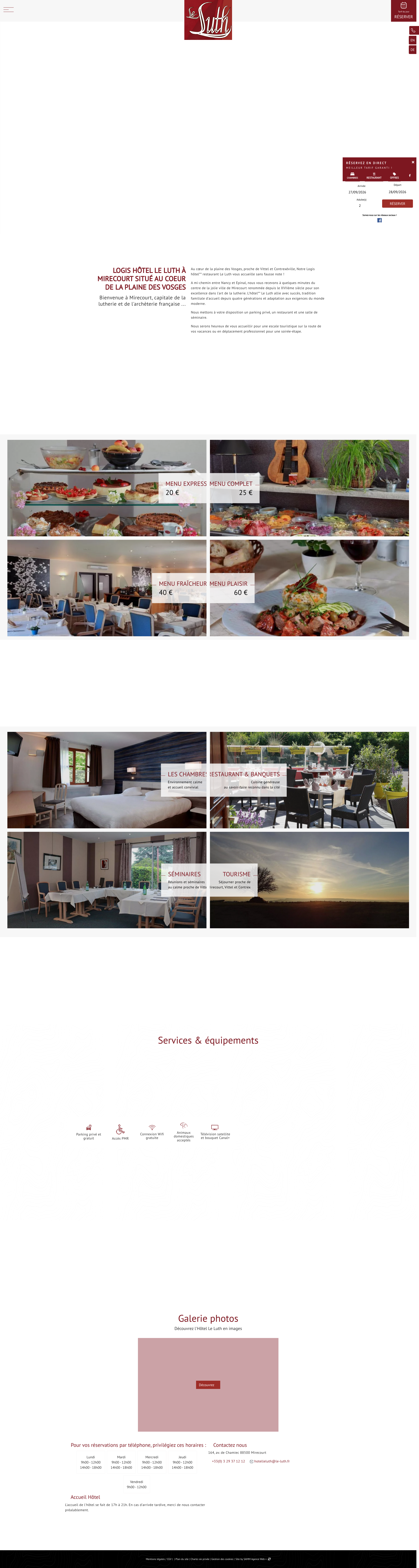 Aperçu du site