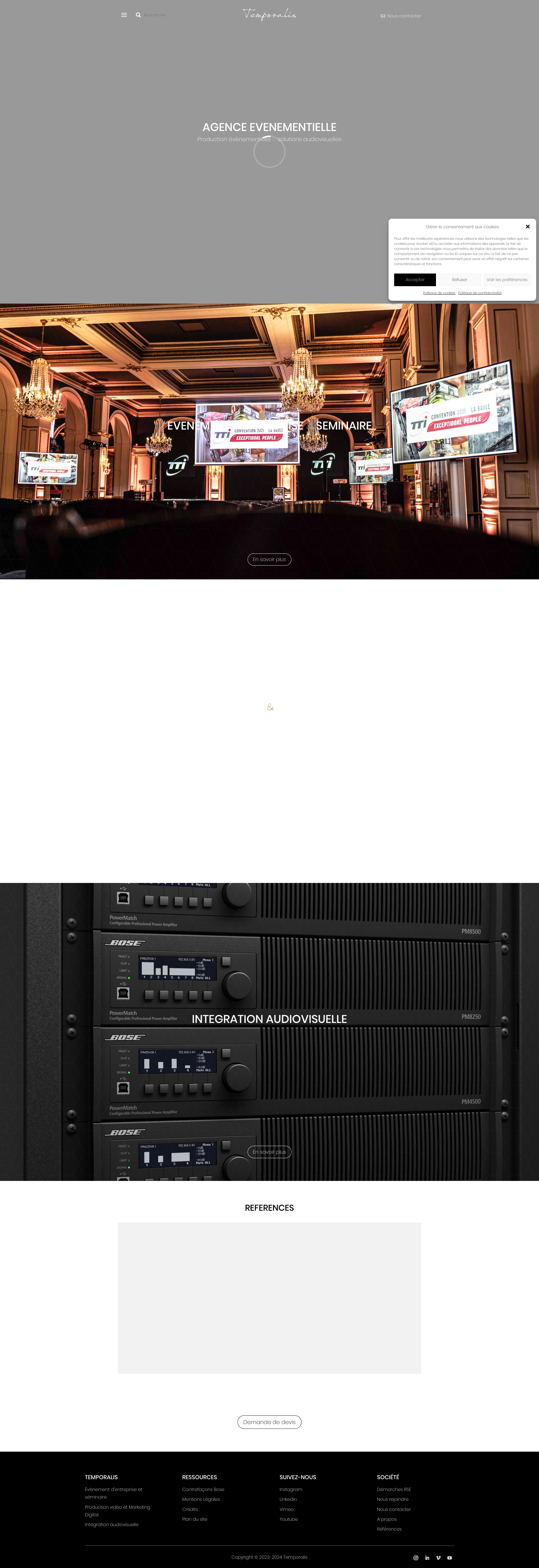Aperçu du site