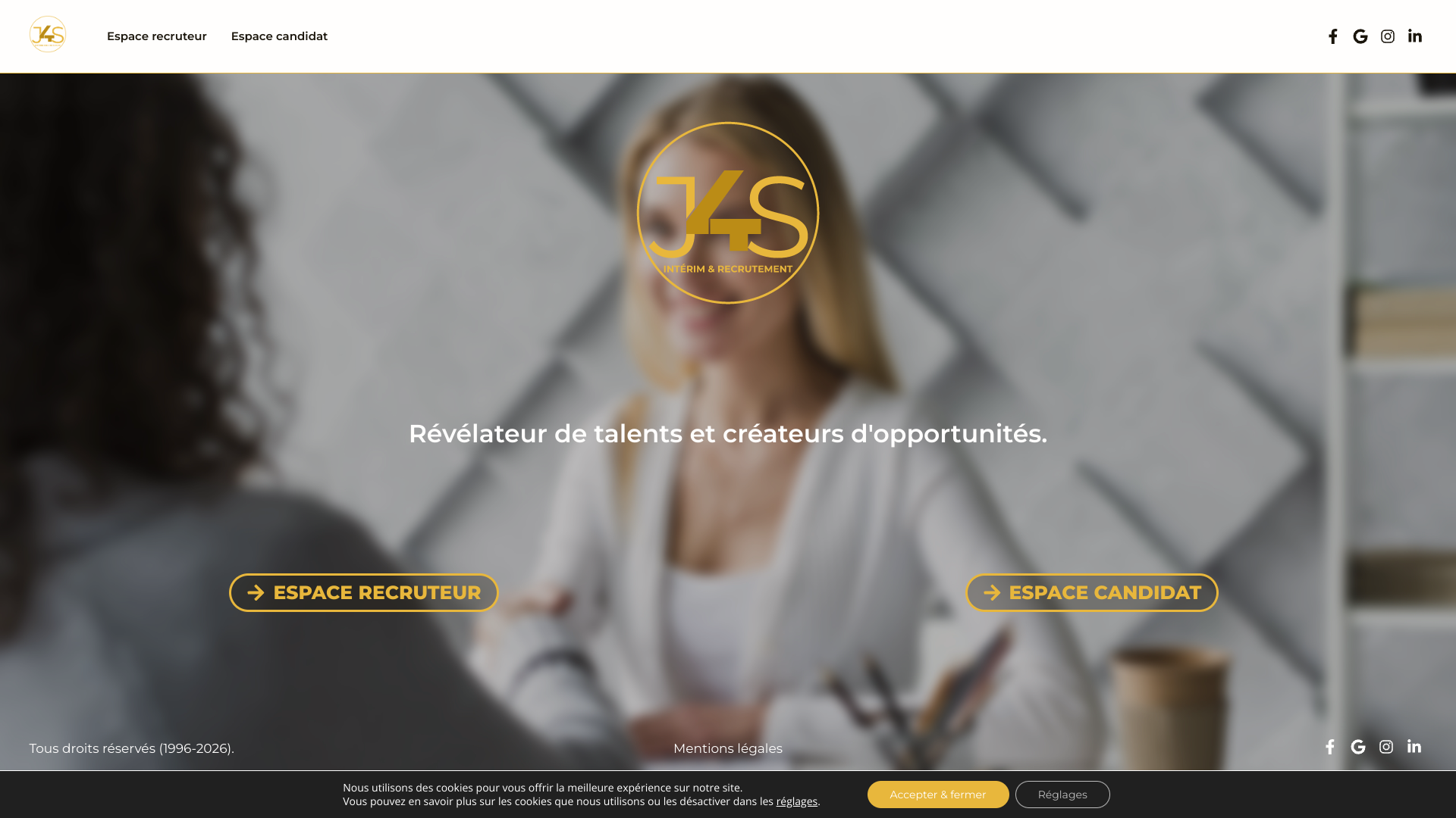 Aperçu du site