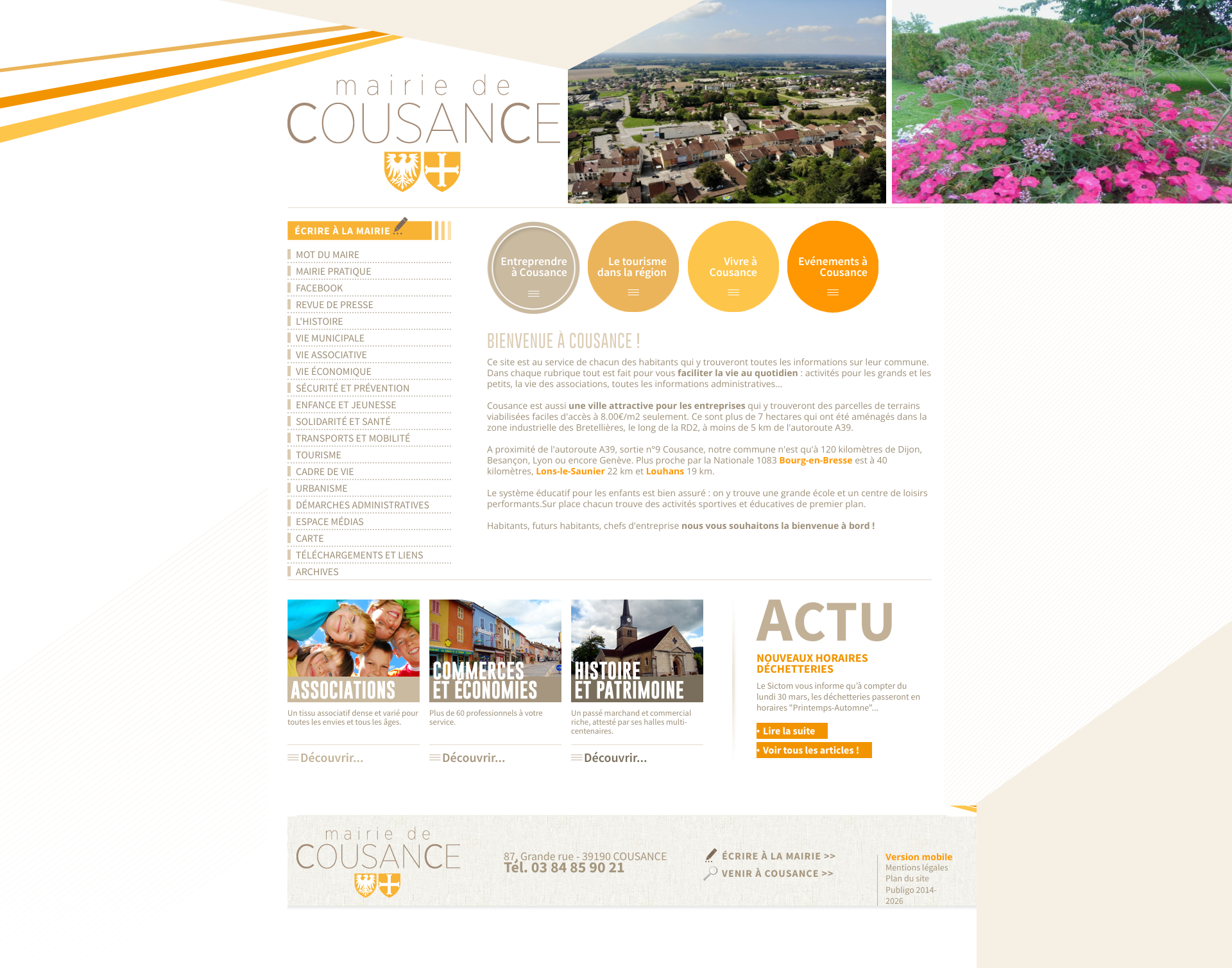 Aperçu du site
