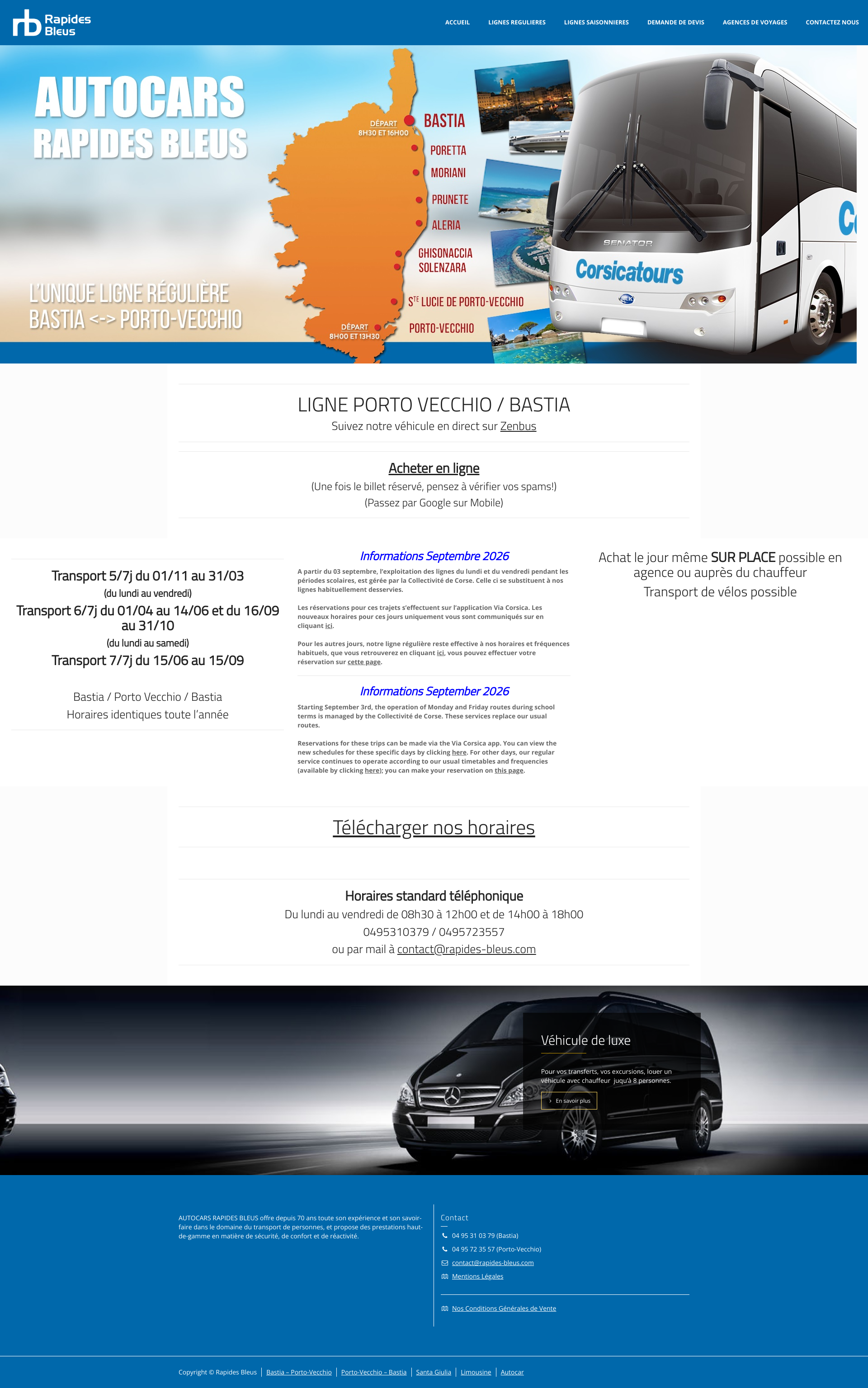 Aperçu du site