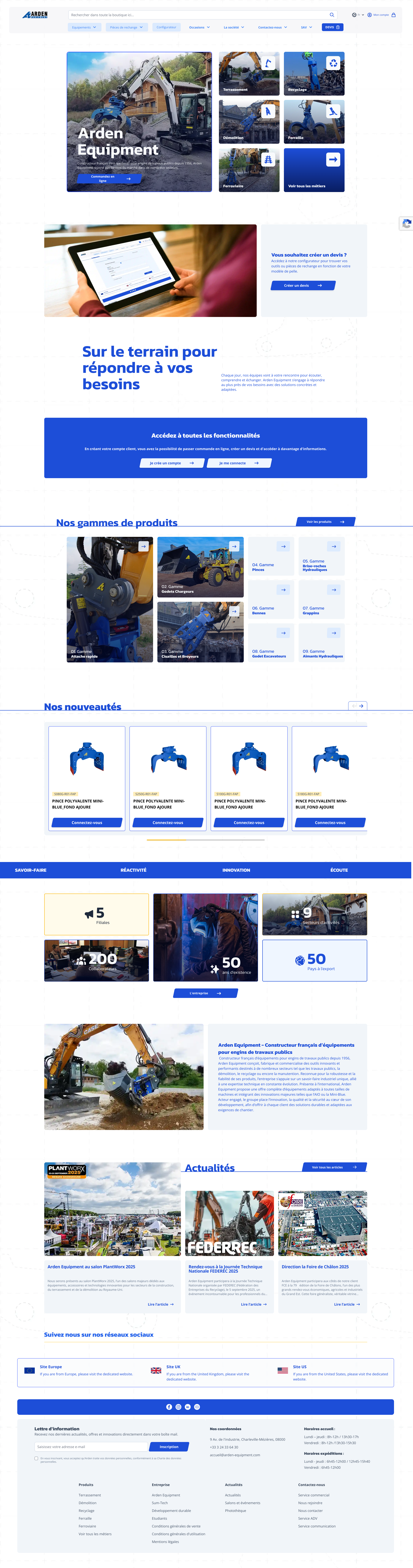 Aperçu du site