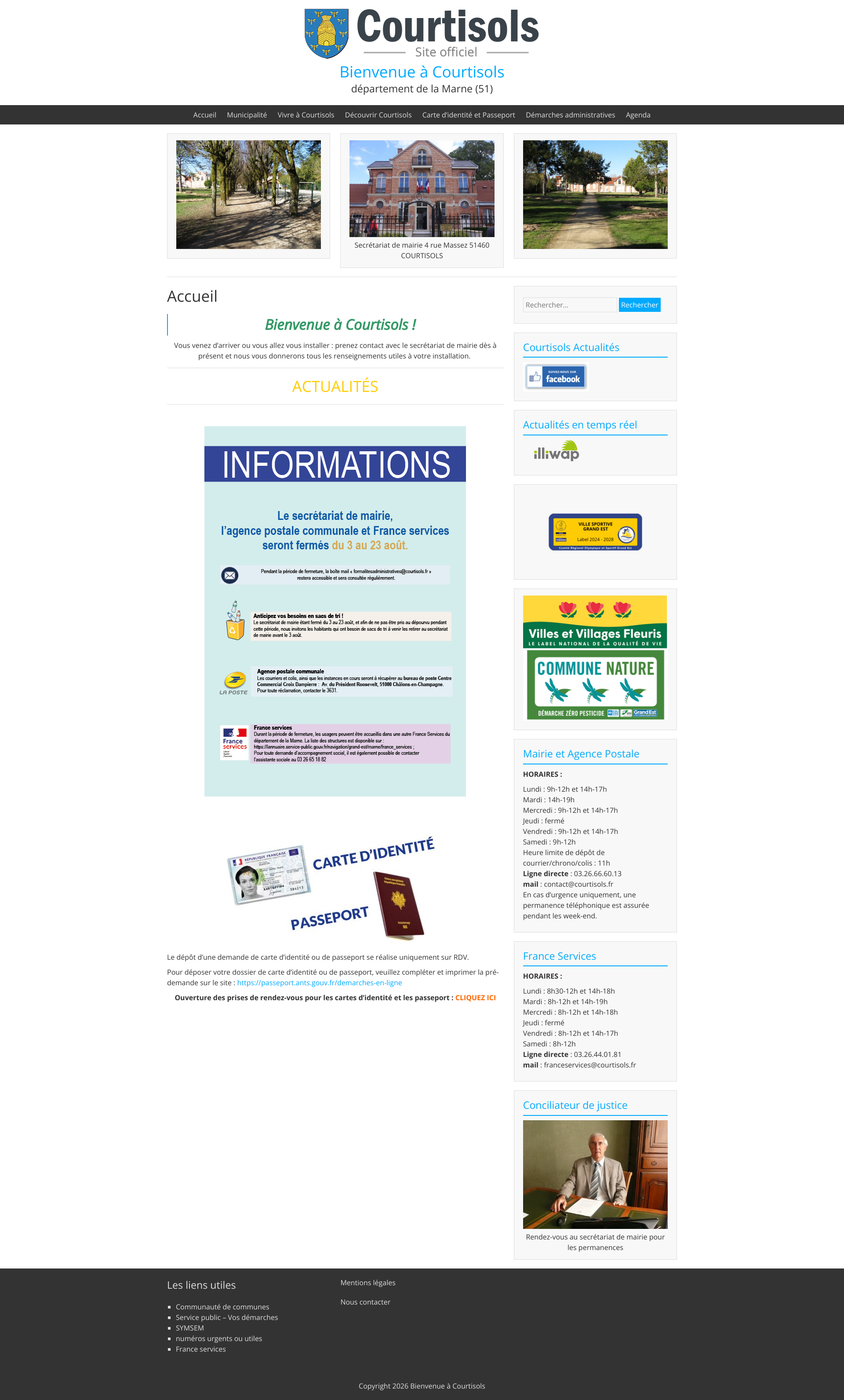 Aperçu du site