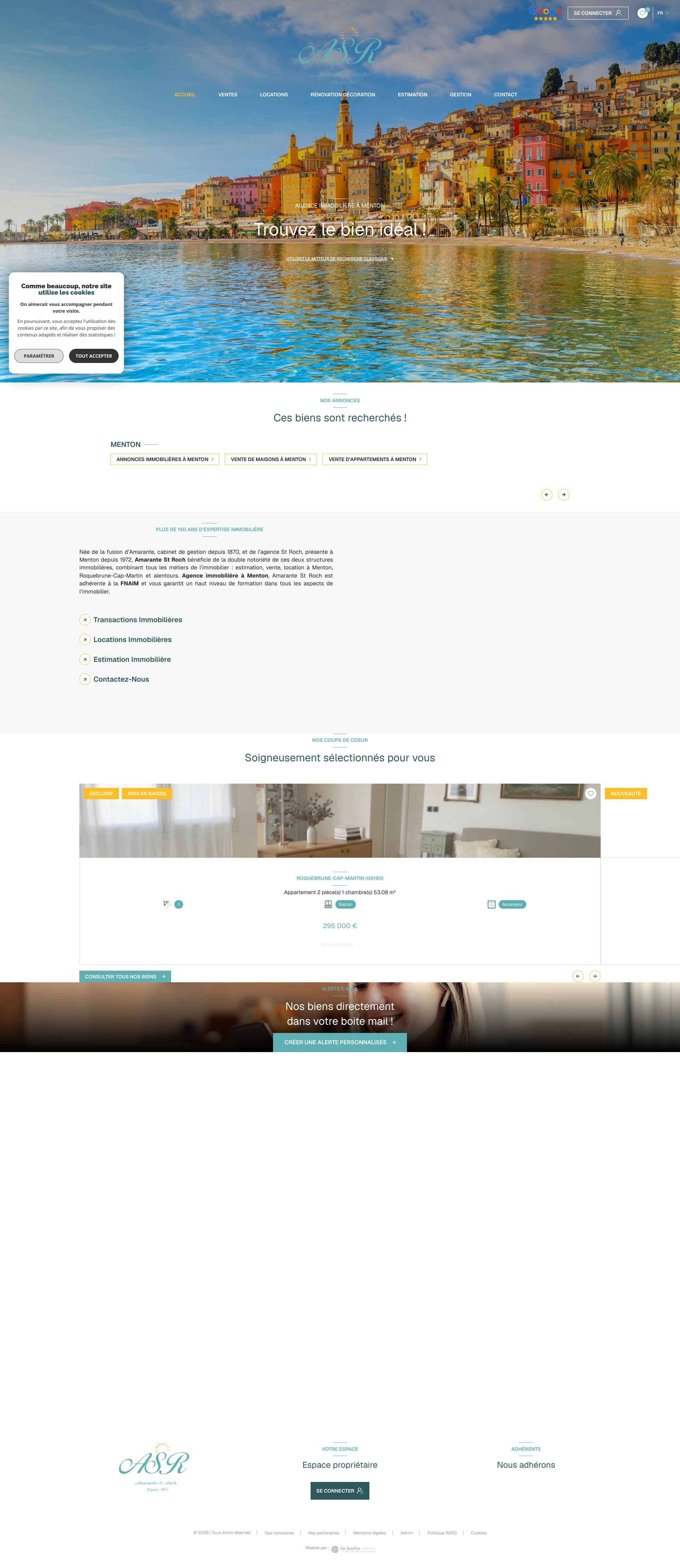 Aperçu du site