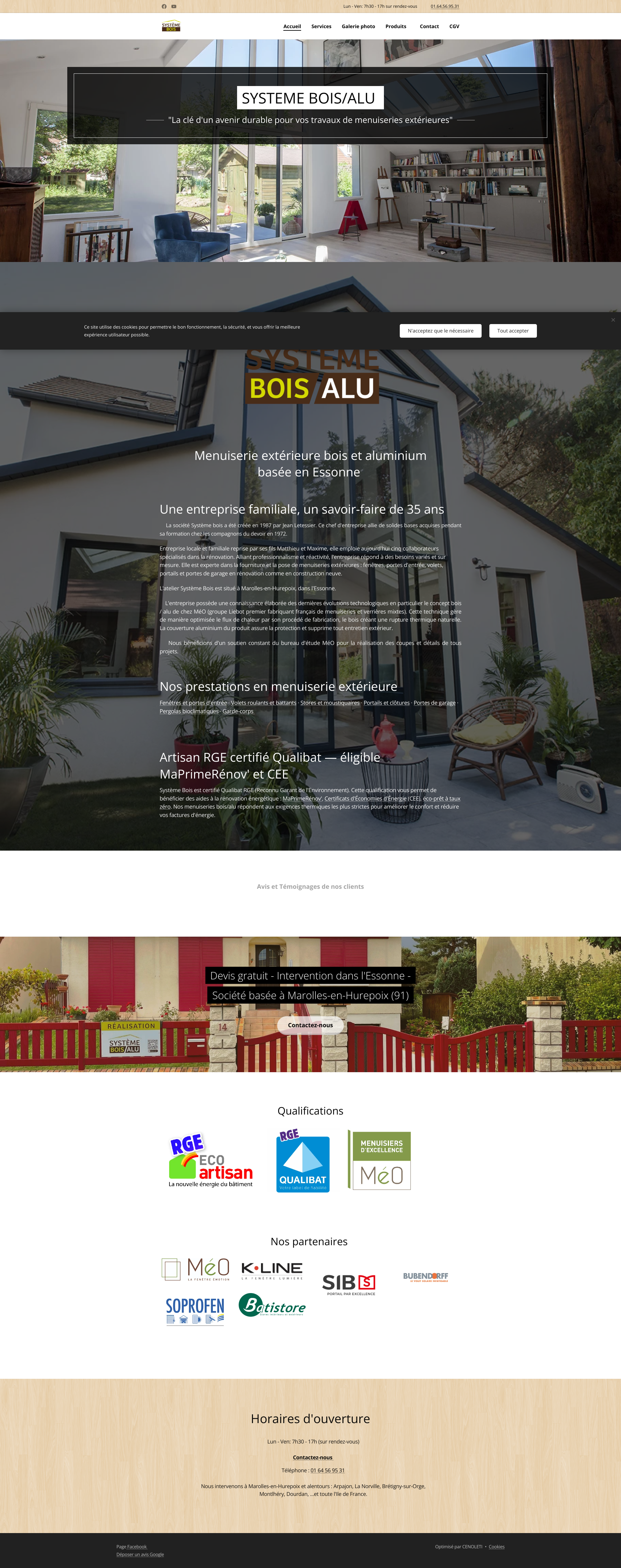 Aperçu du site