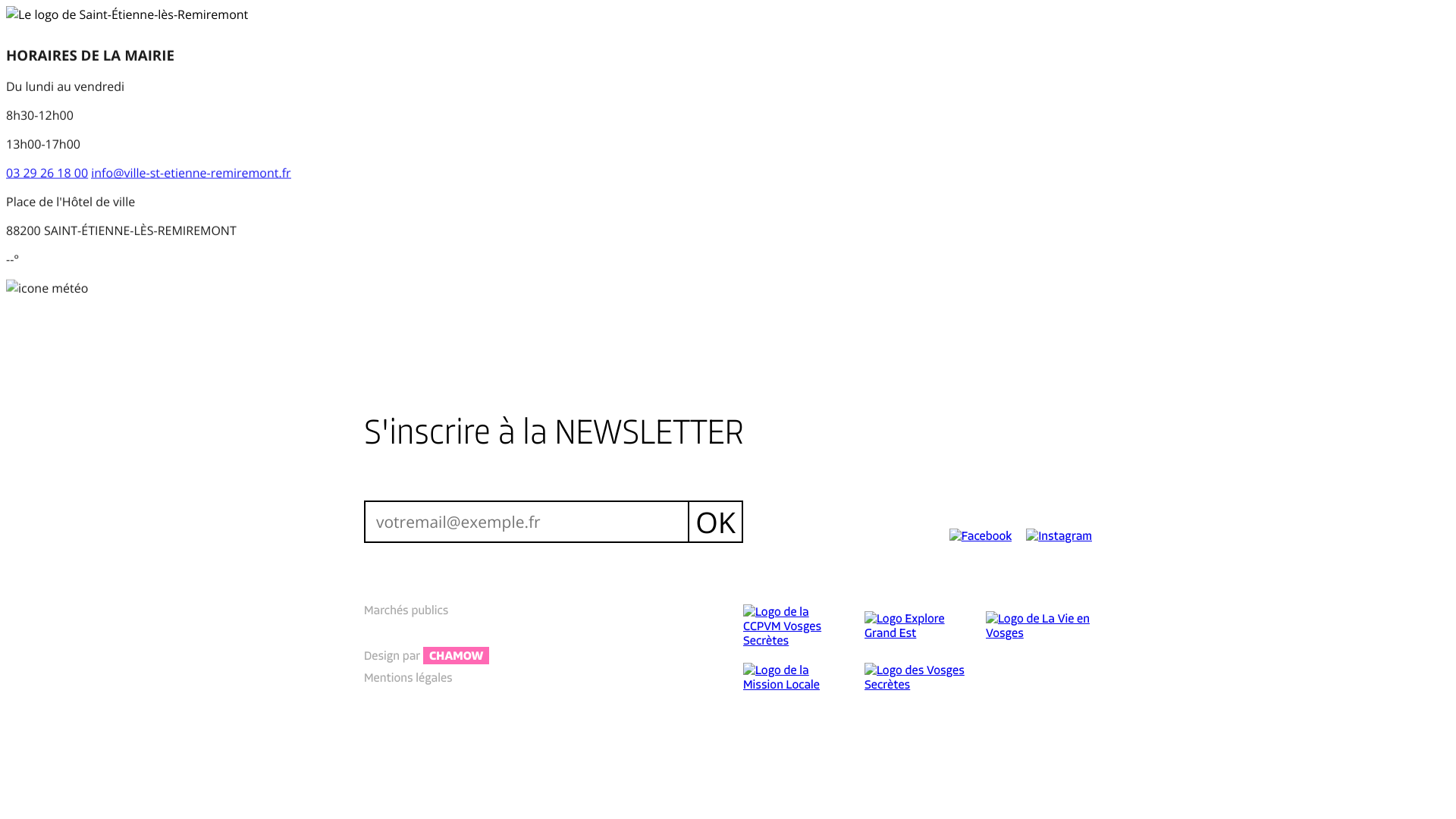 Aperçu du site