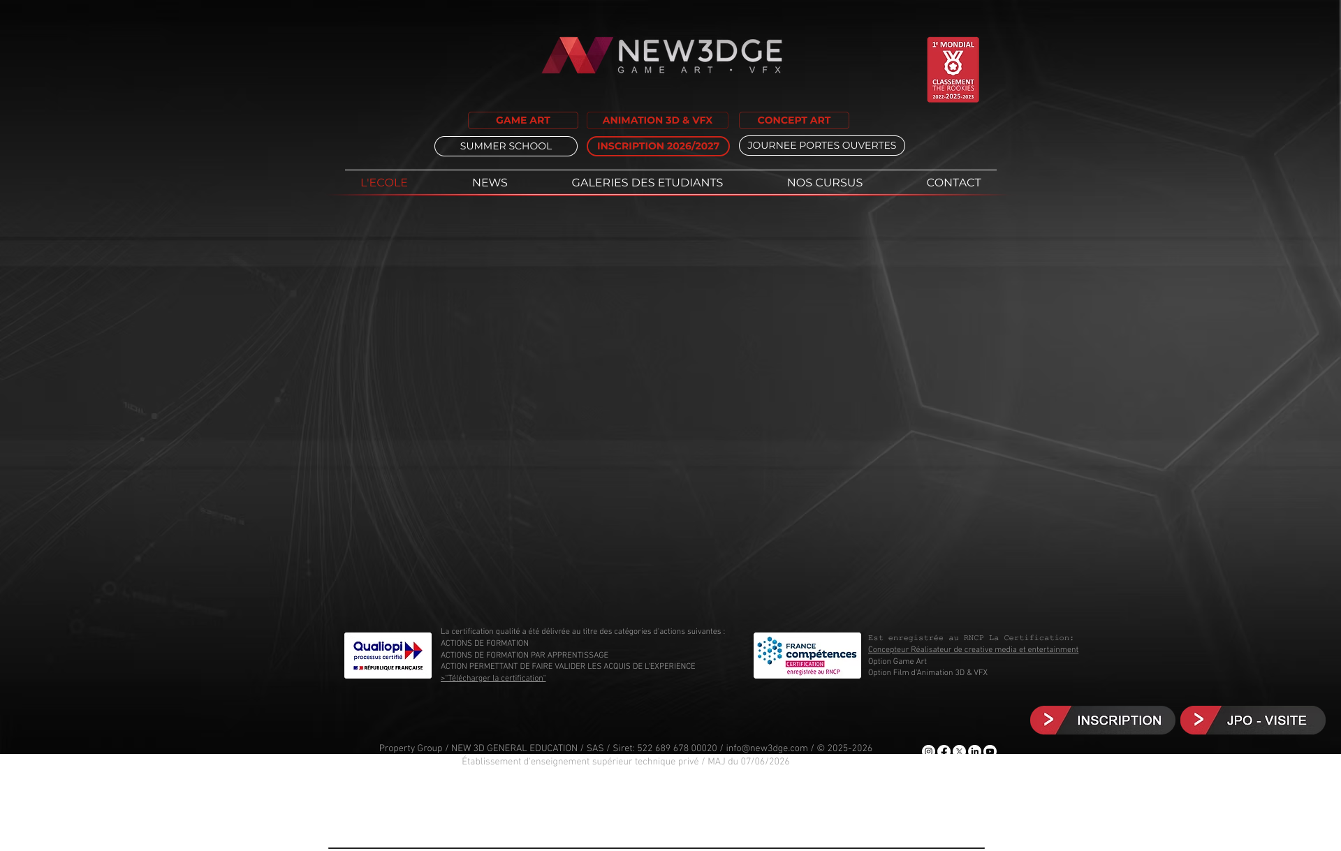 Aperçu du site