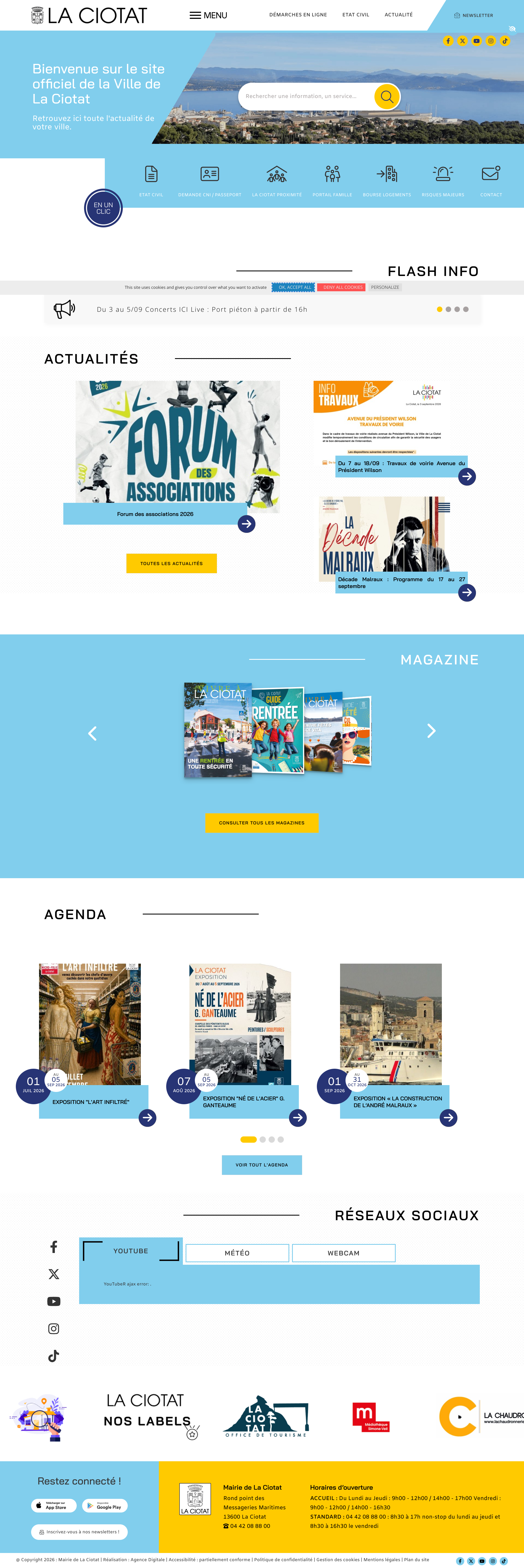 Aperçu du site