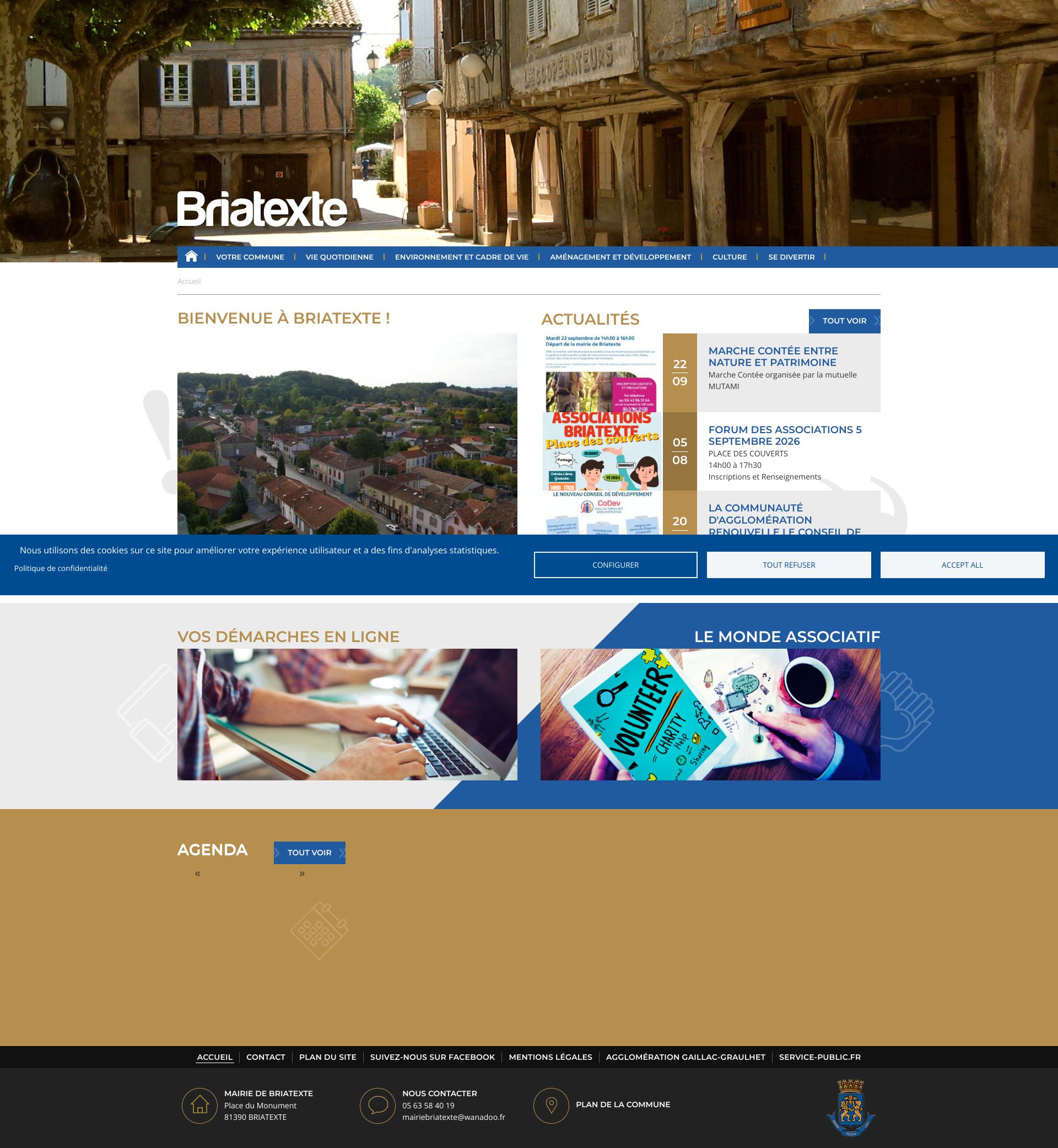 Aperçu du site