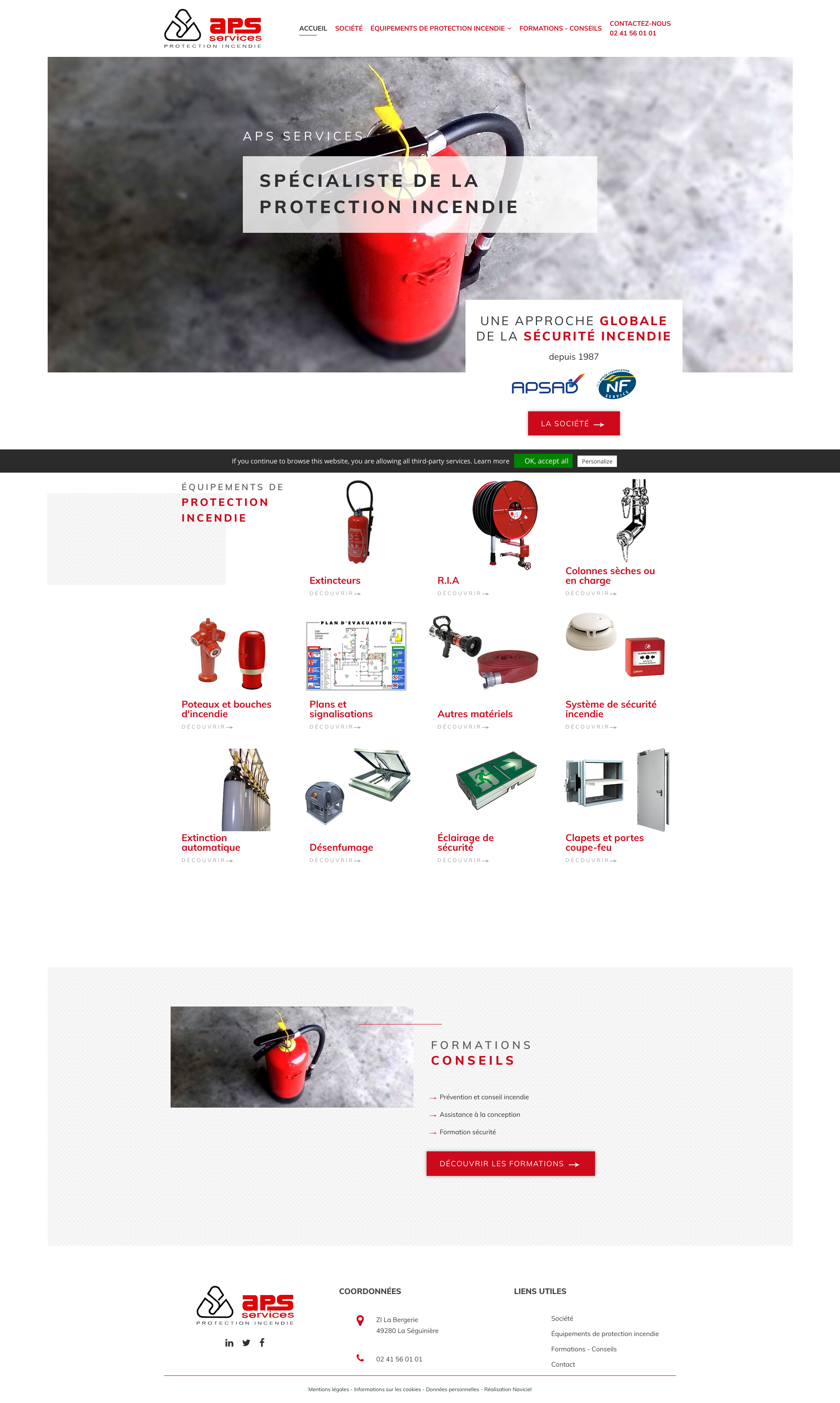 Aperçu du site