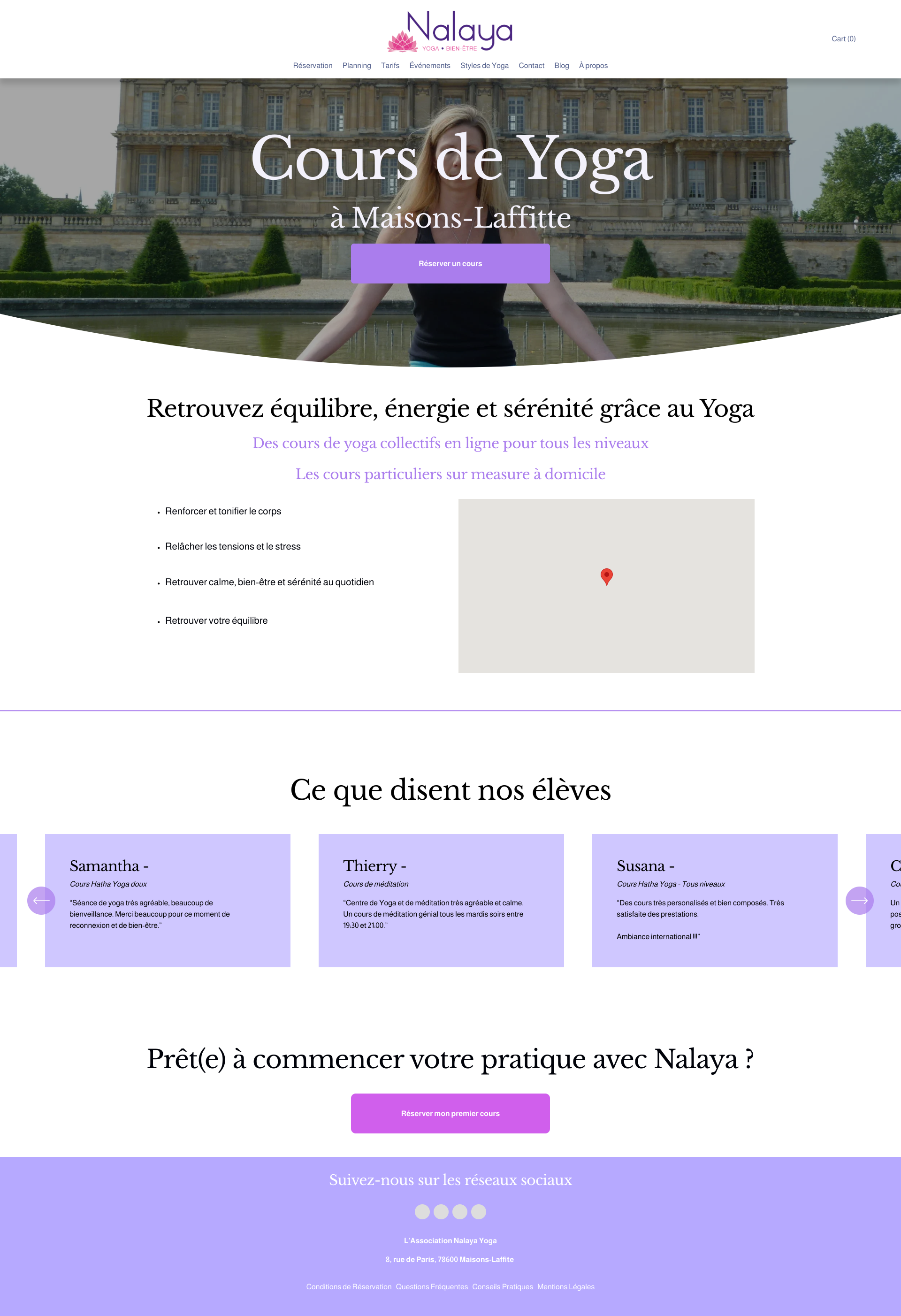 Aperçu du site