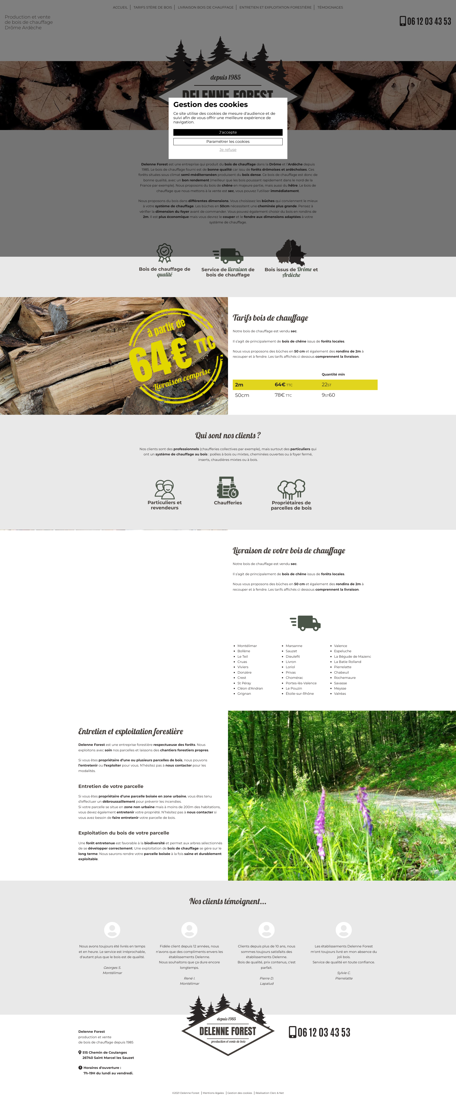 Aperçu du site