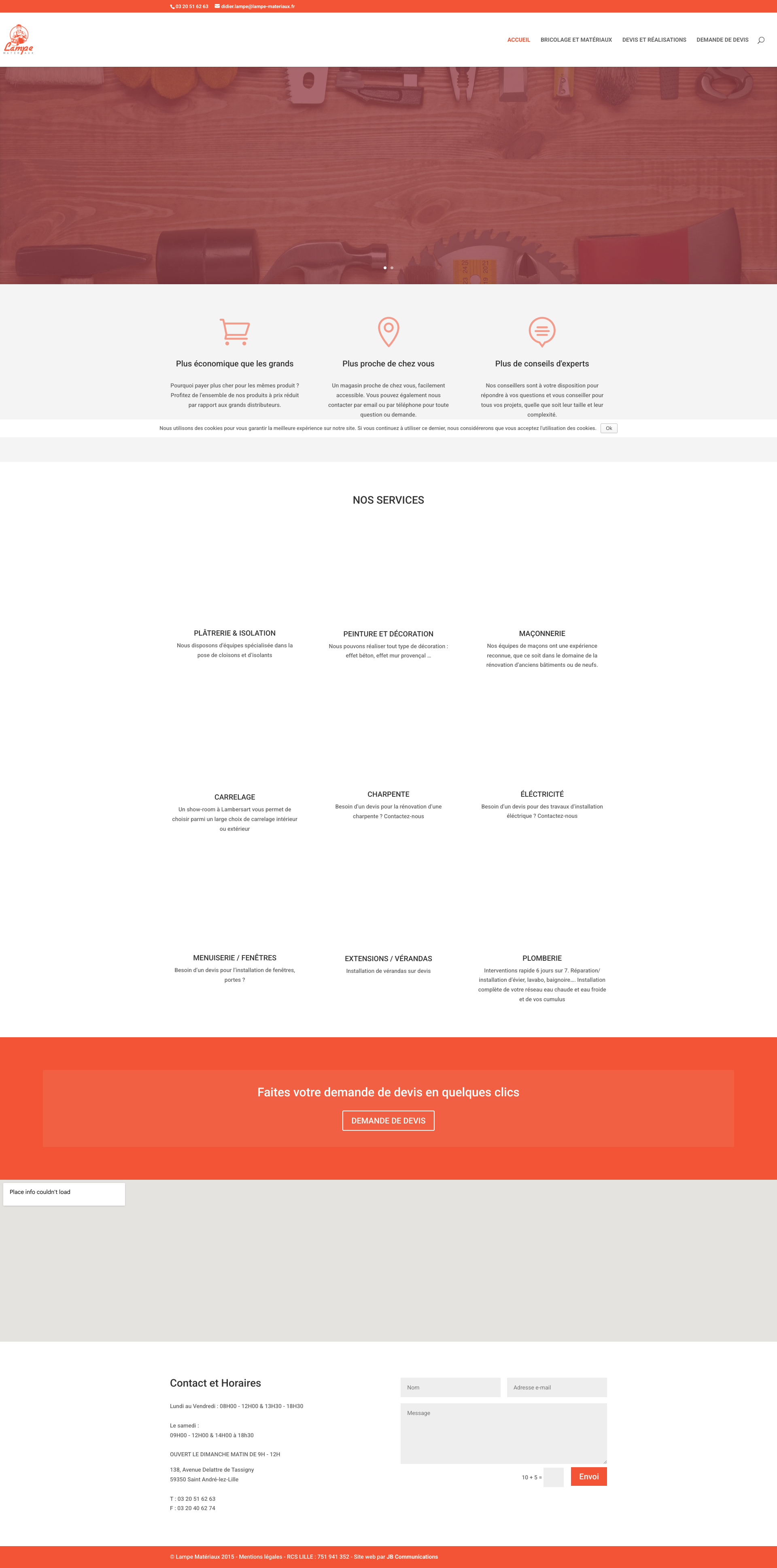 Aperçu du site