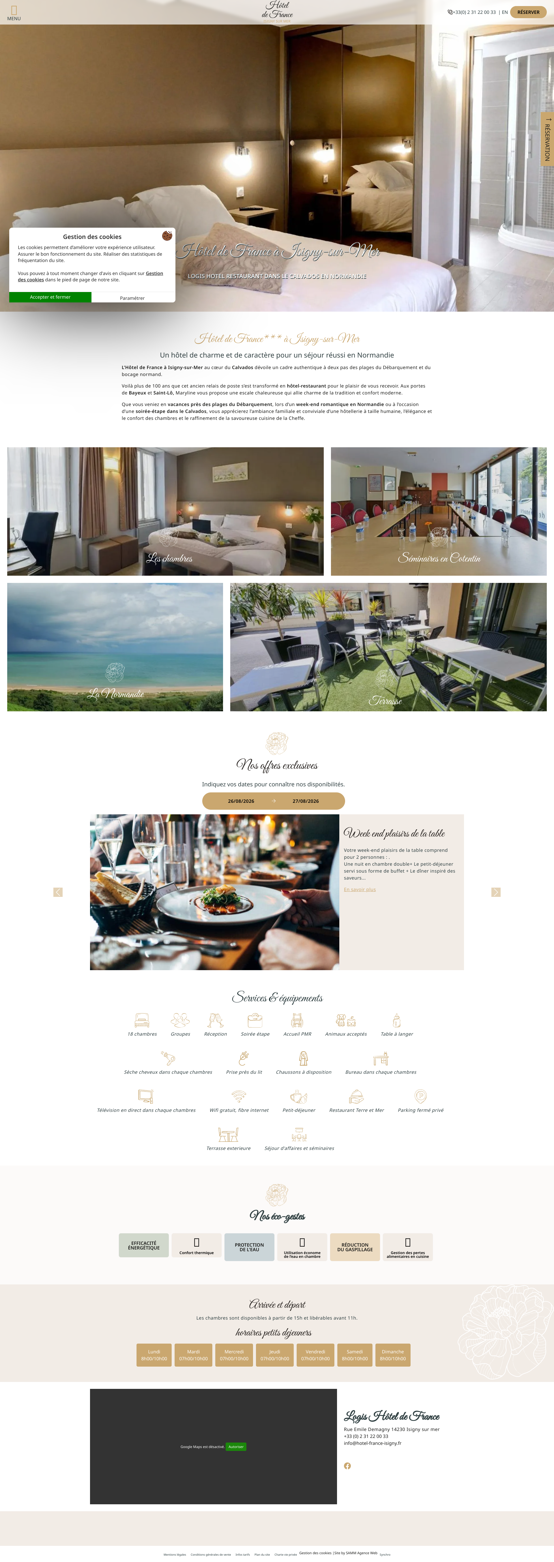 Aperçu du site