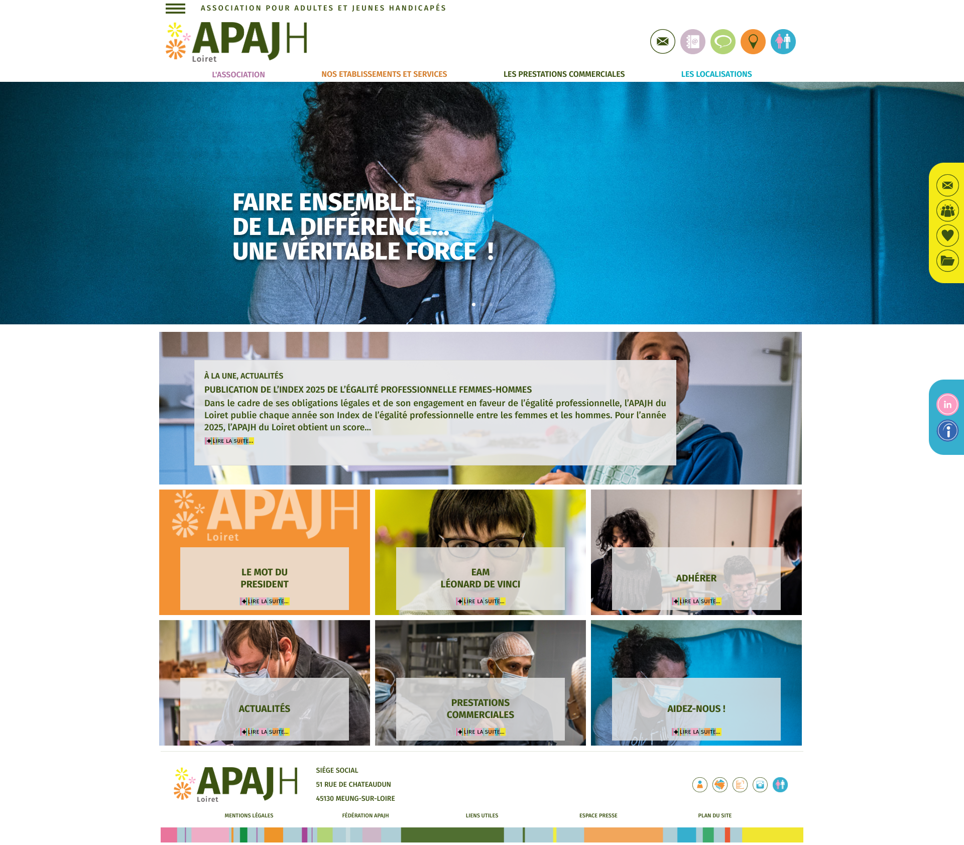 Aperçu du site
