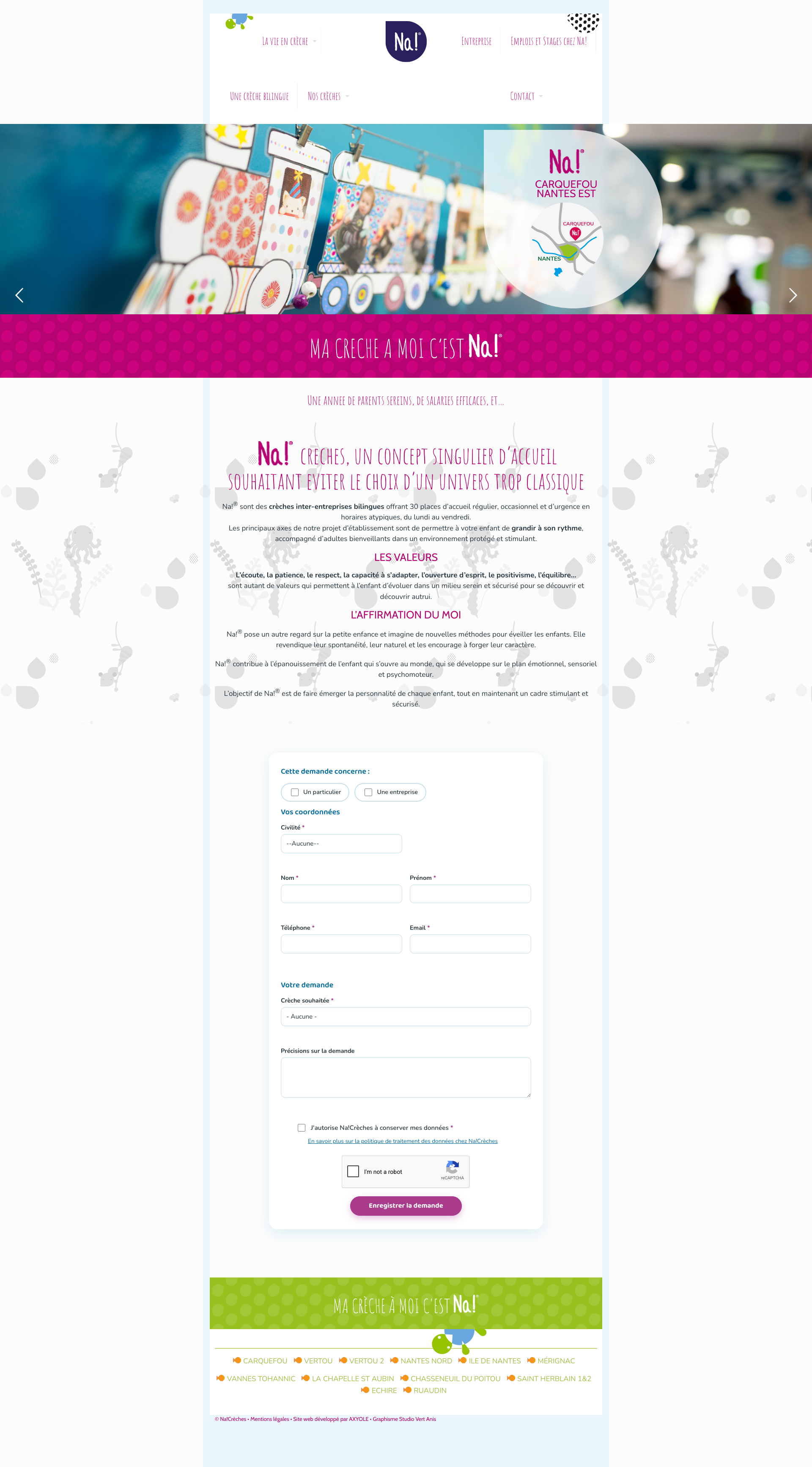 Aperçu du site