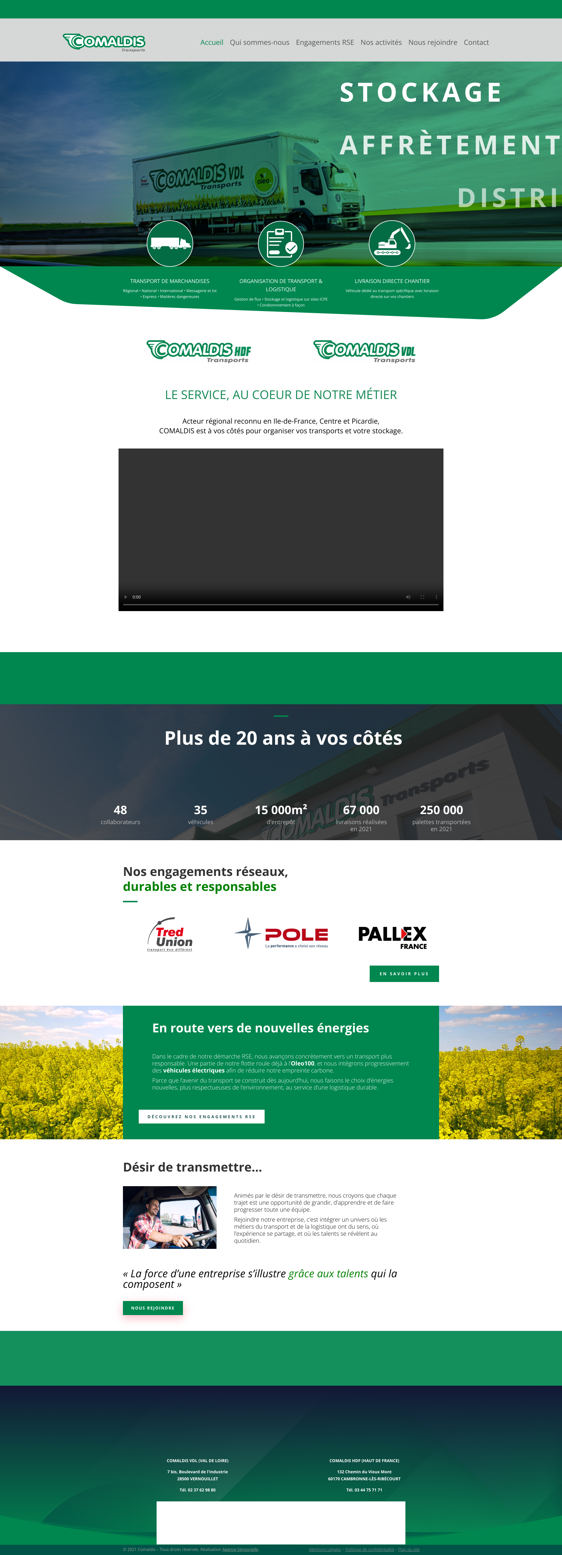 Aperçu du site