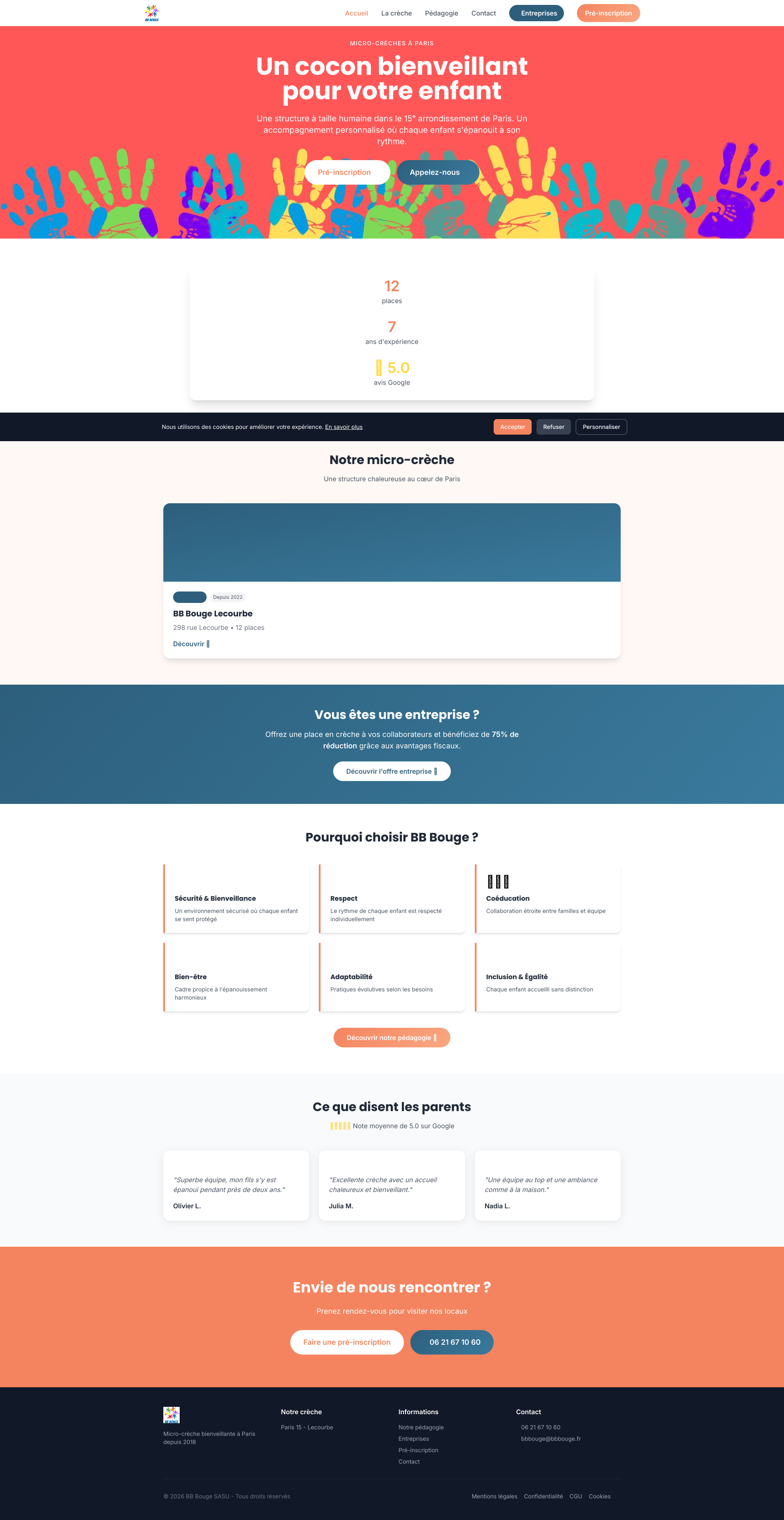 Aperçu du site