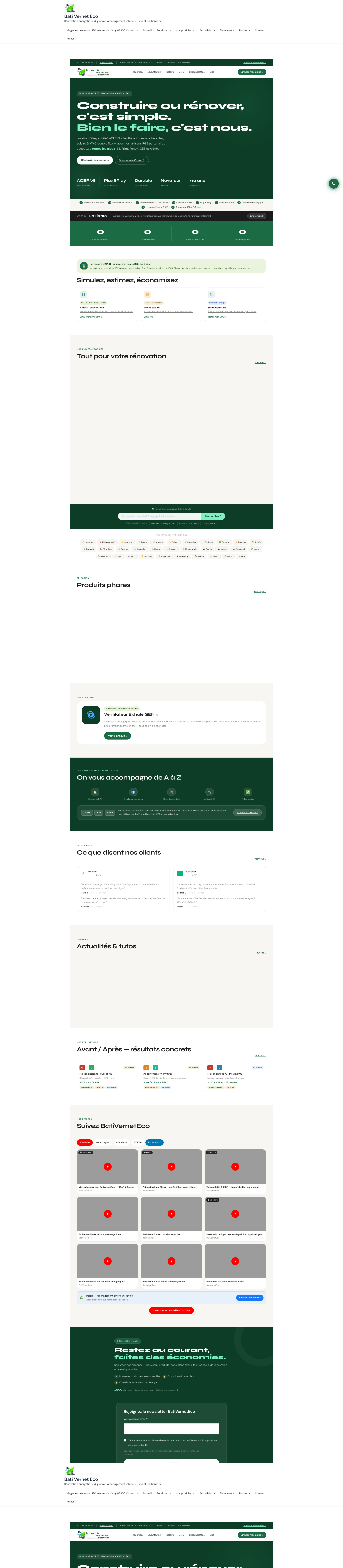 Aperçu du site