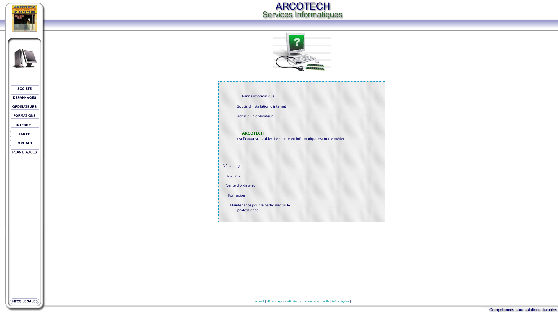 Aperçu du site