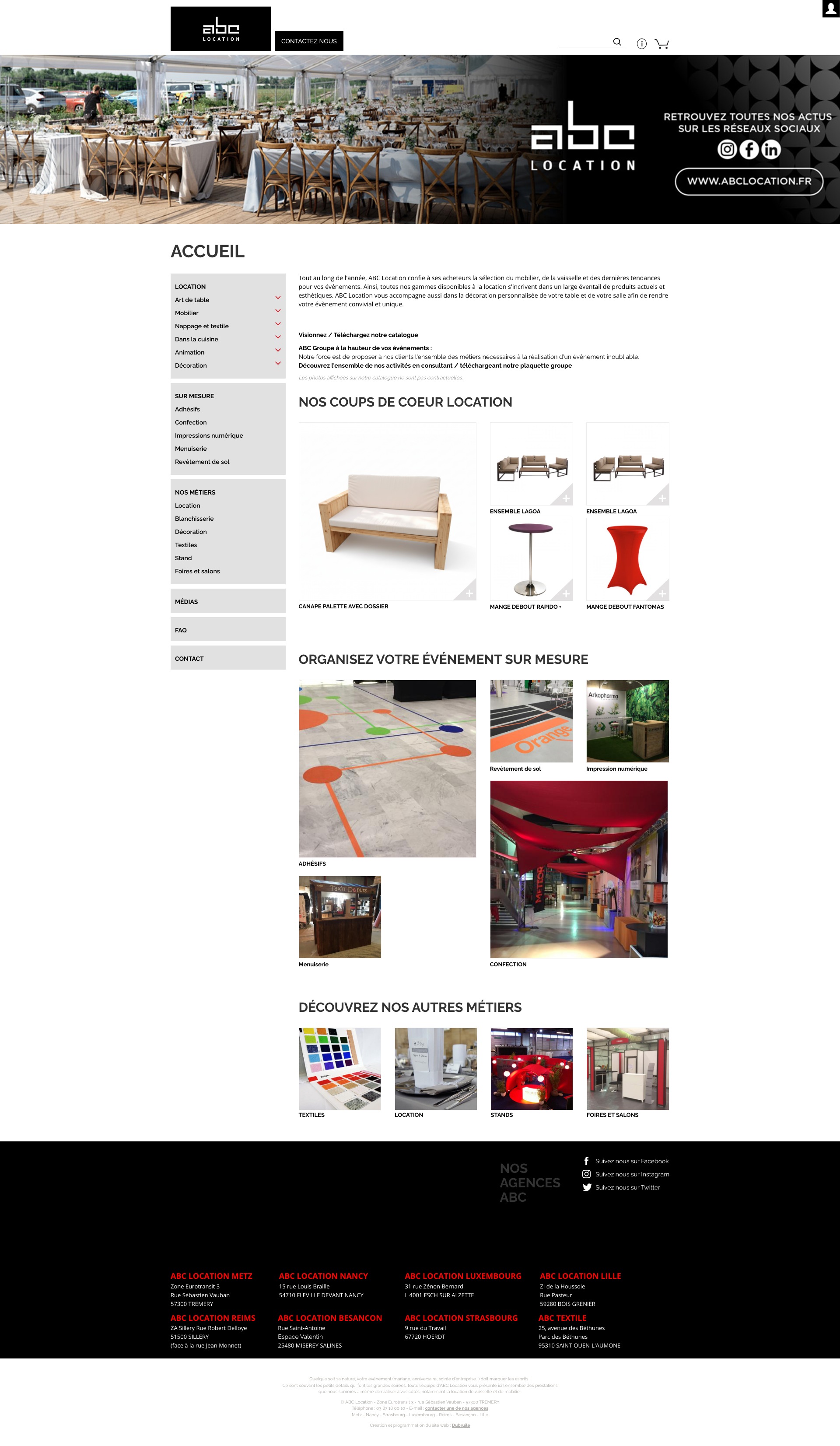 Aperçu du site