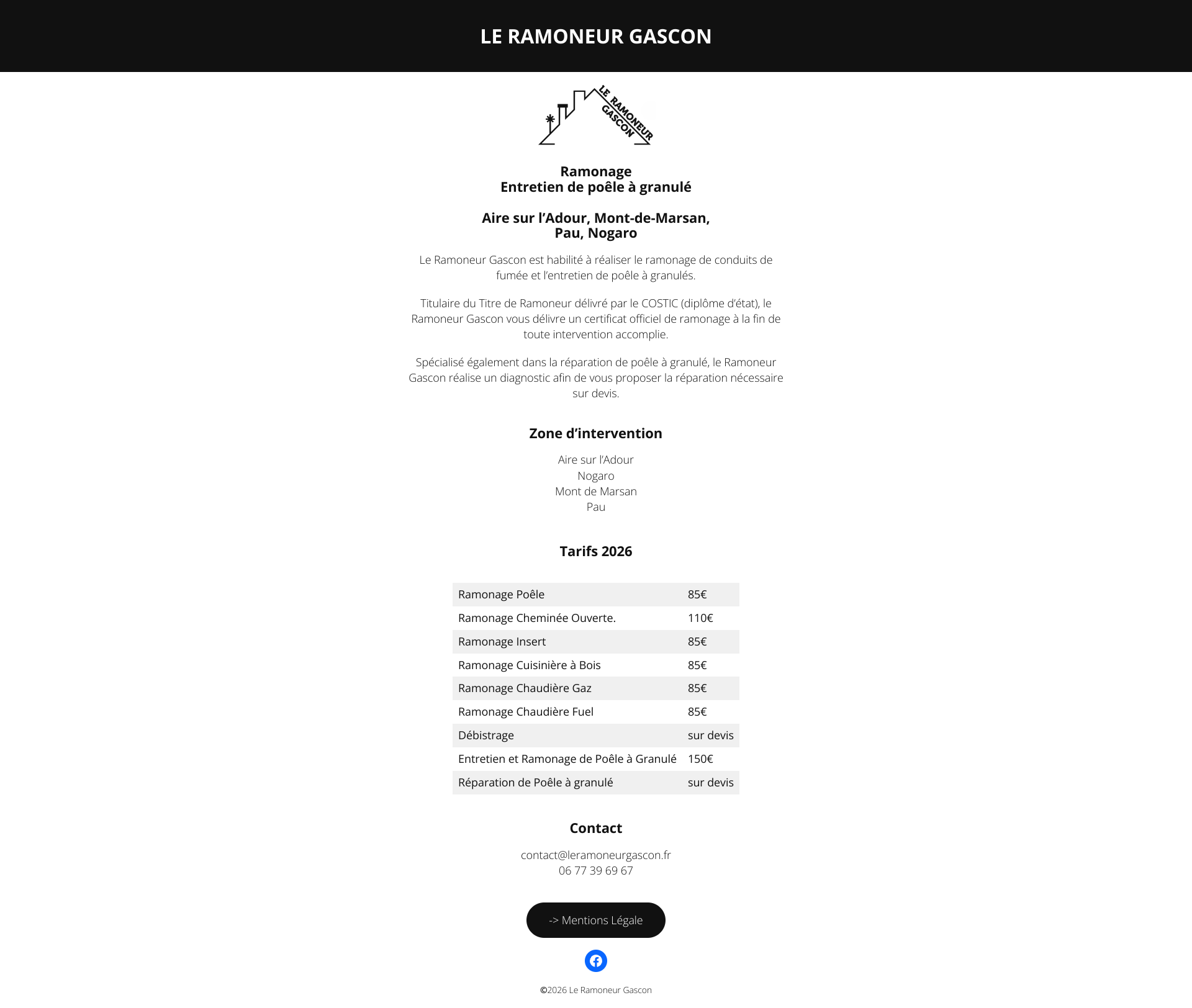 Aperçu du site
