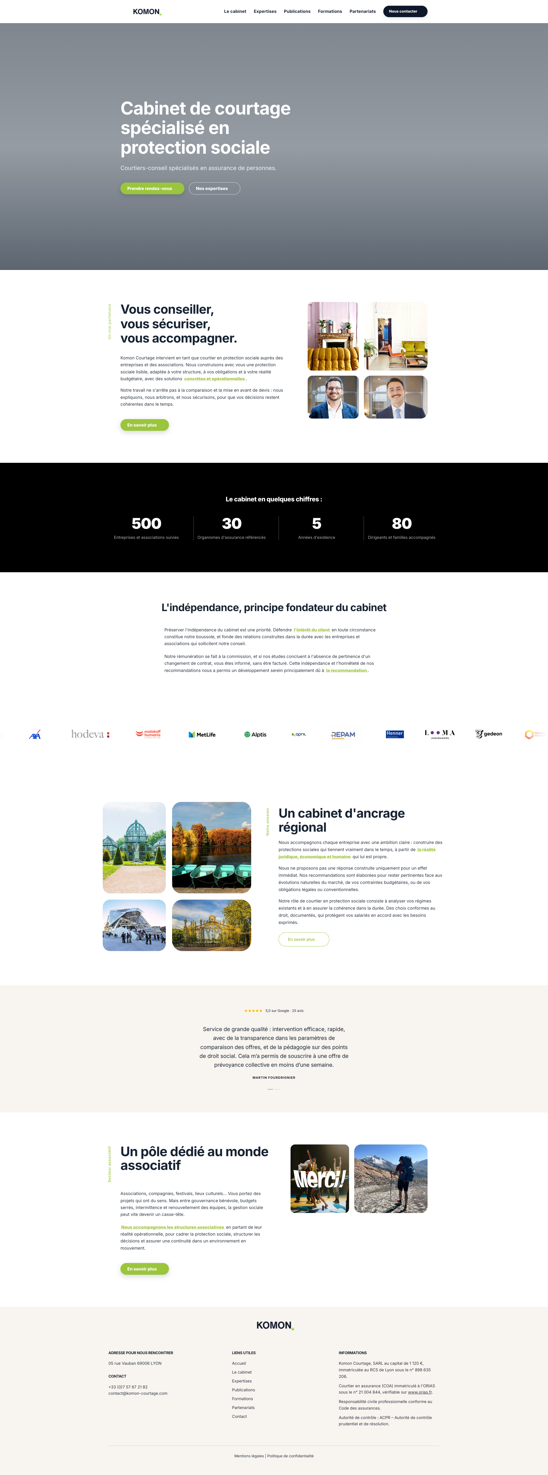 Aperçu du site