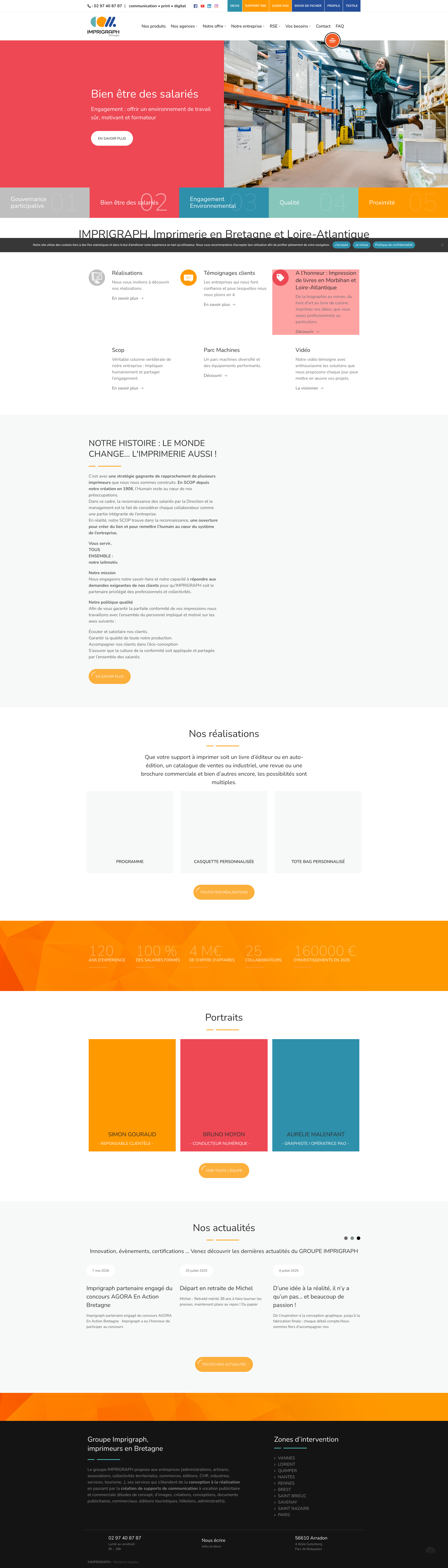 Aperçu du site