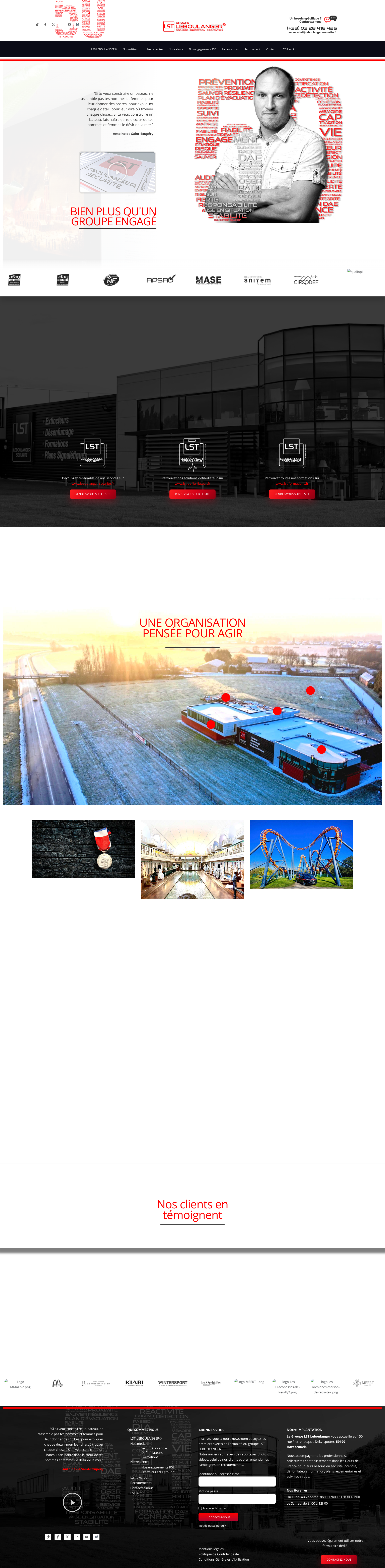 Aperçu du site