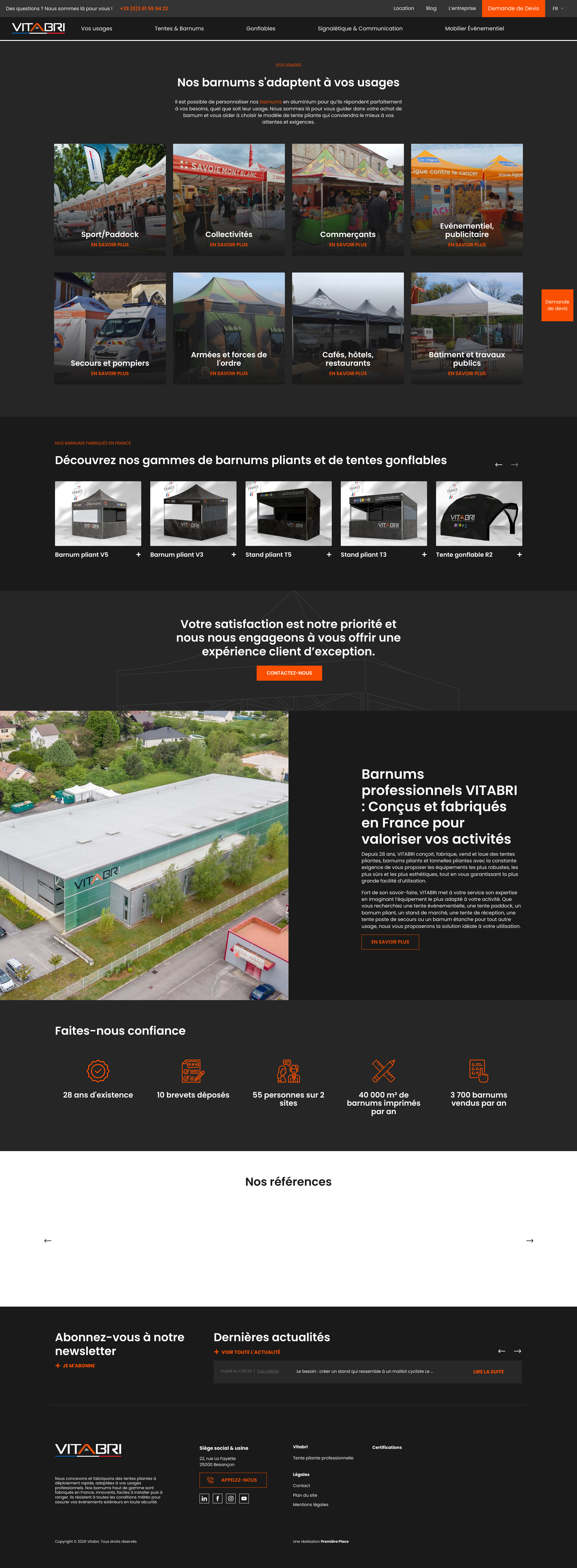 Aperçu du site