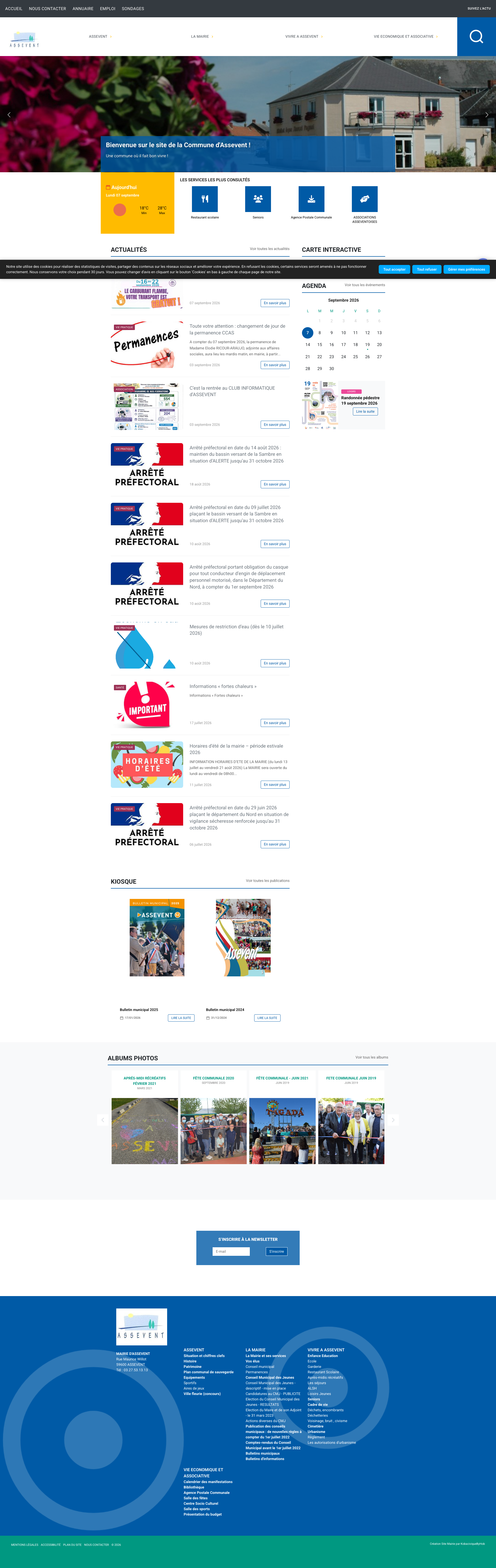 Aperçu du site