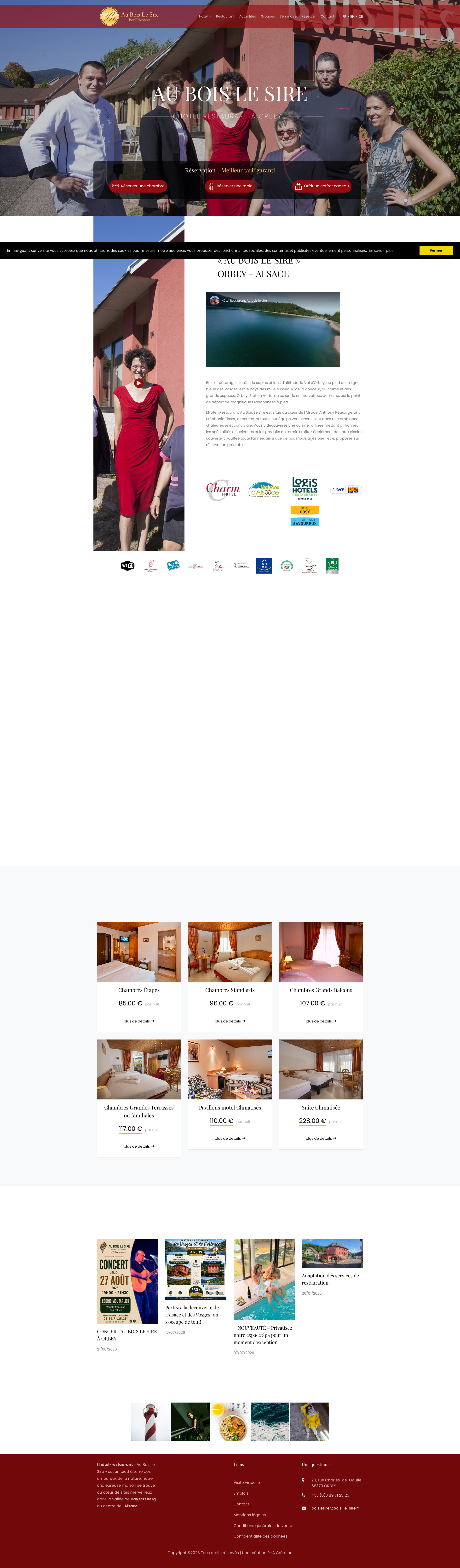 Aperçu du site